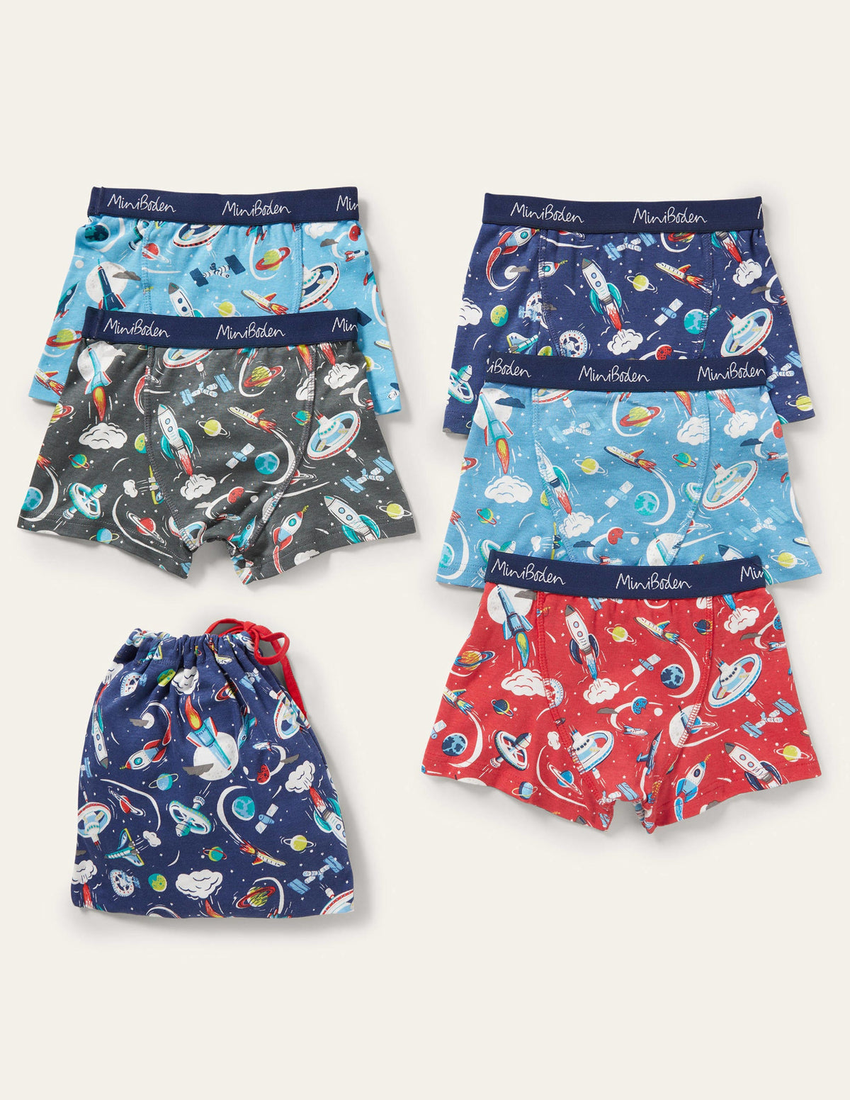 Boxers 5 Pack-Multi Space-1