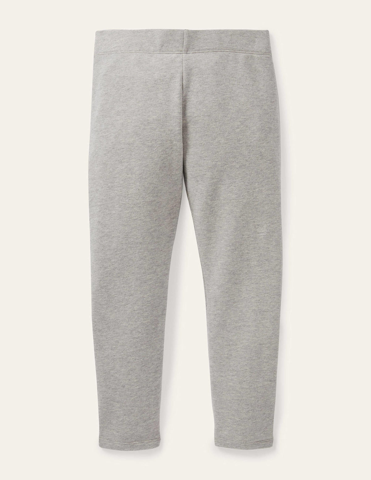 Plain Cosy Leggings-Grey Marl-1