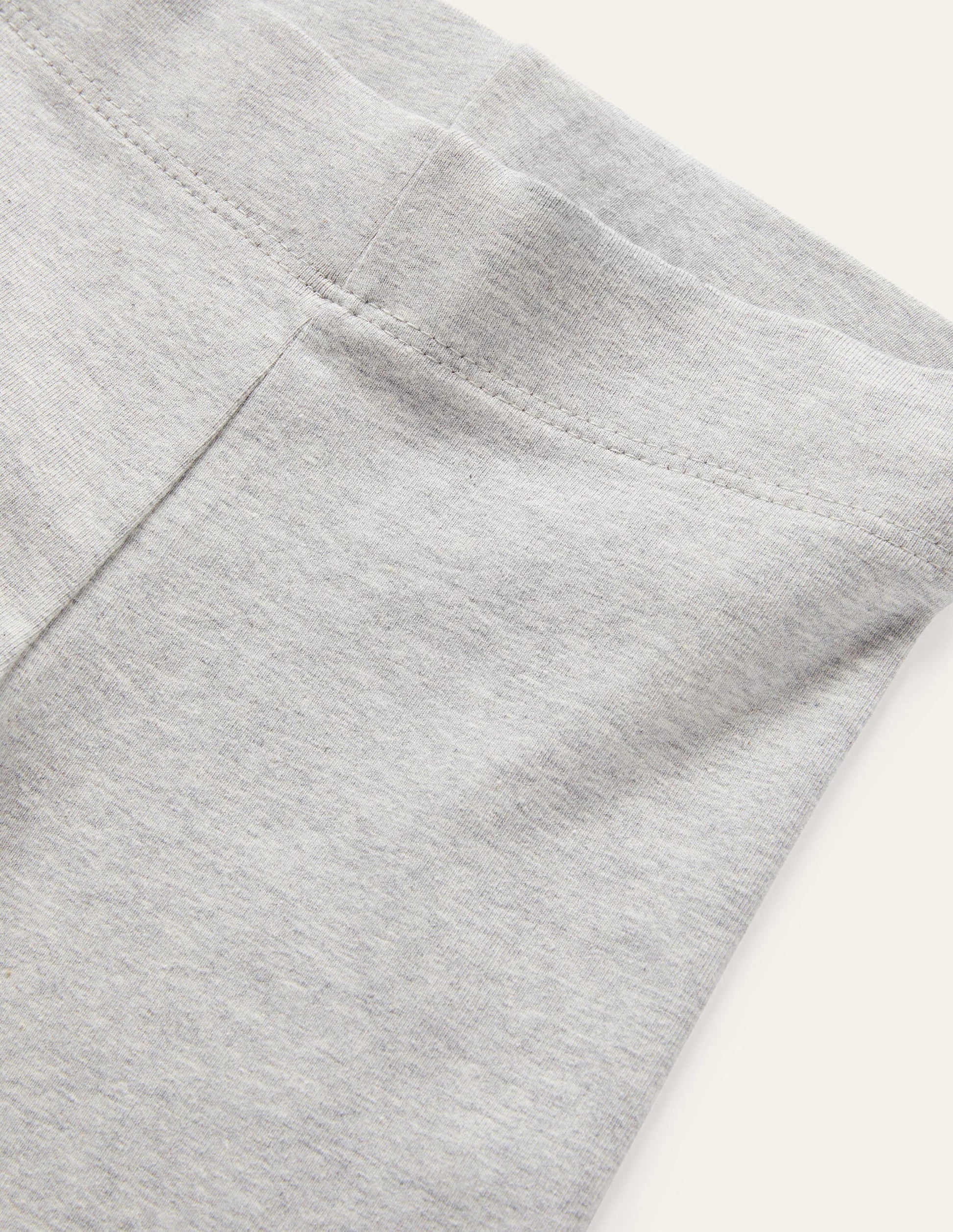 Plain Cosy Leggings-Grey Marl-3