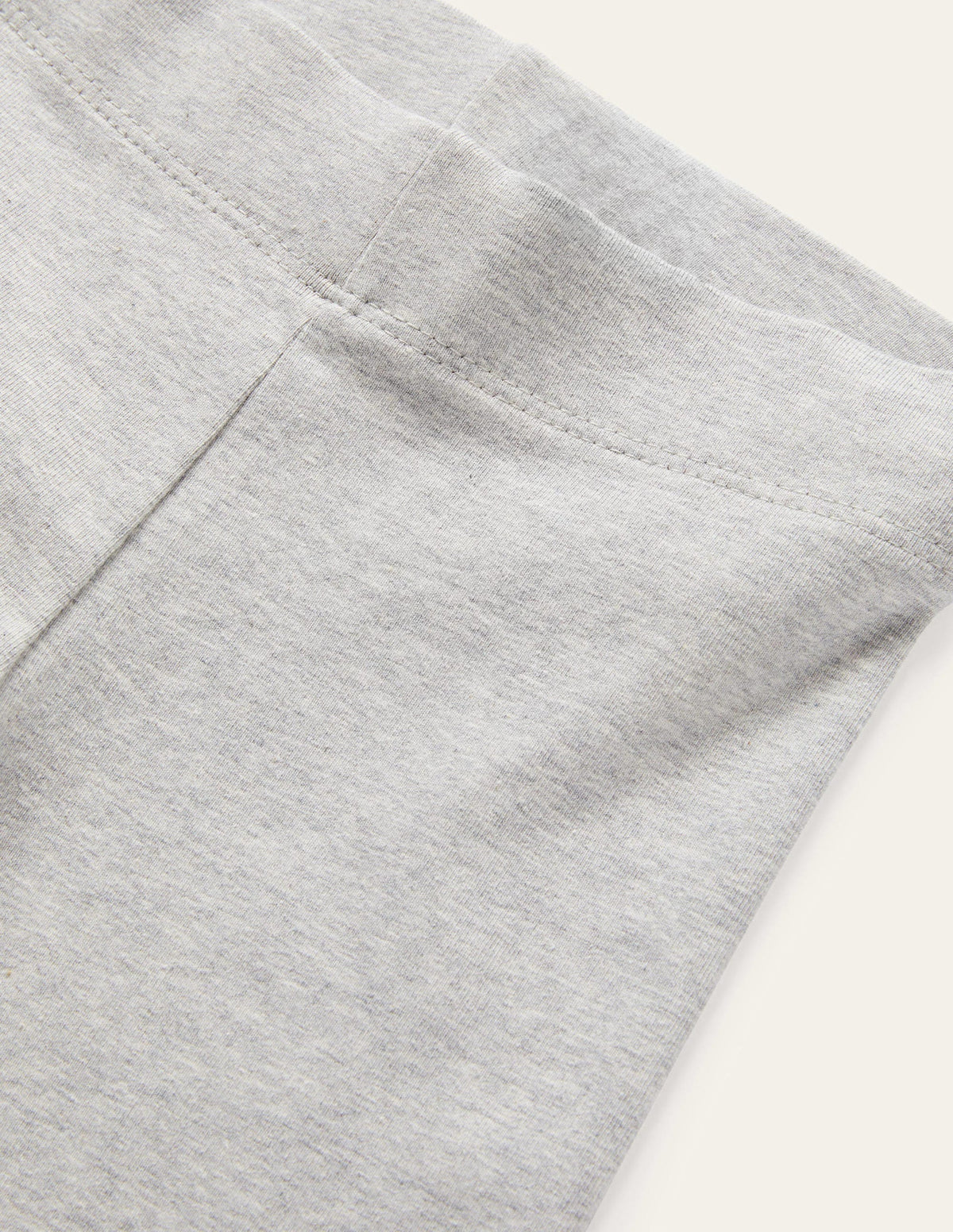 Plain Cosy Leggings-Grey Marl - Image 3