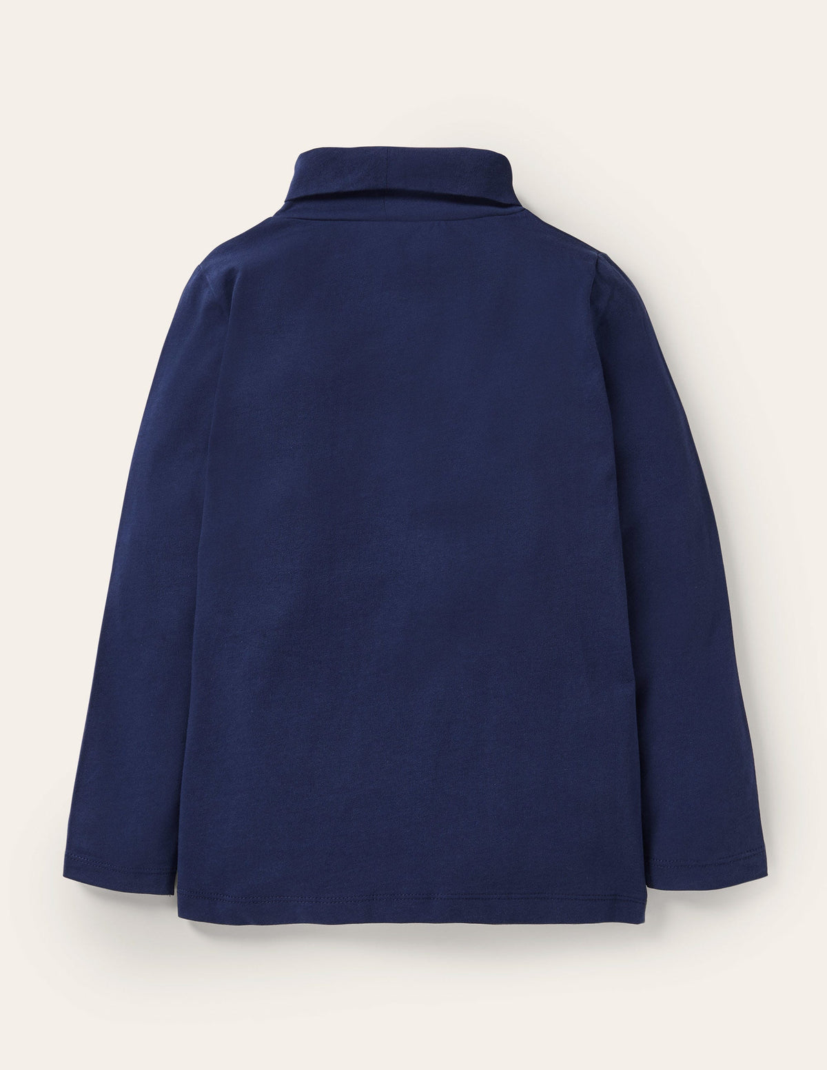 Roll Neck Supersoft T-shirt-College Navy-2