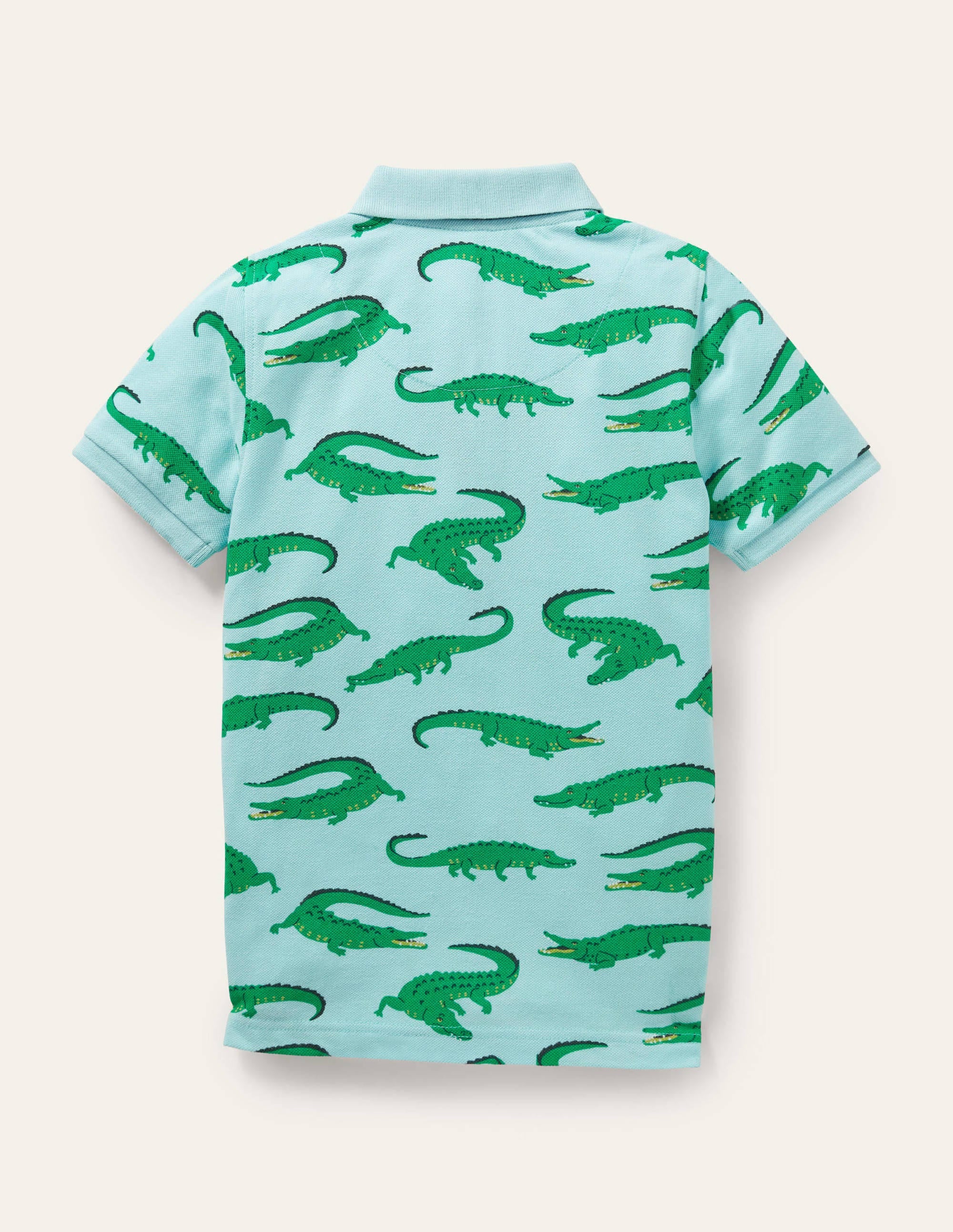 Piqué Polo Shirt-Neptune Blue Crocodiles - Image 2