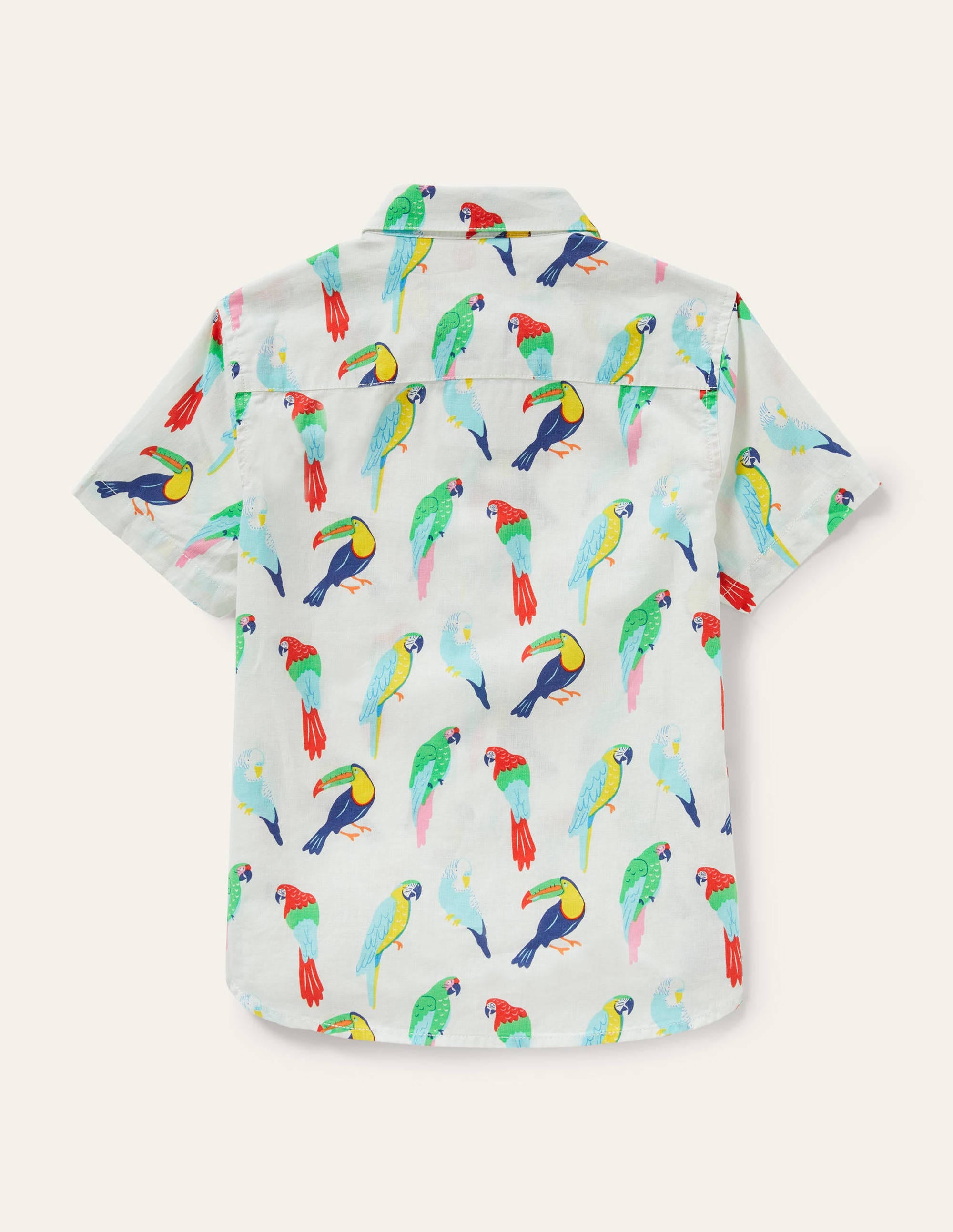 Vacation Shirt-Ivory Tropical Birds - Image 2