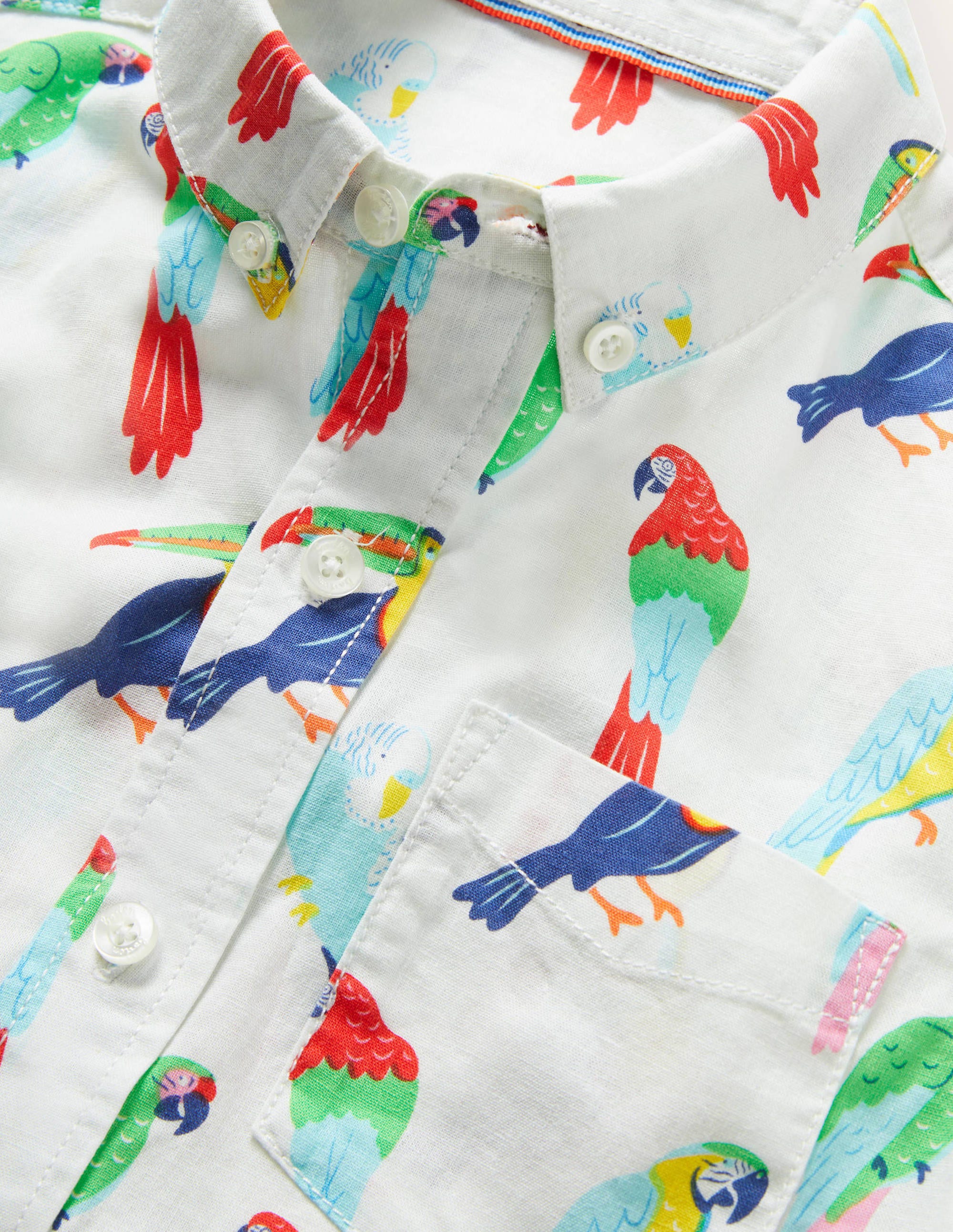 Vacation Shirt-Ivory Tropical Birds - Image 3