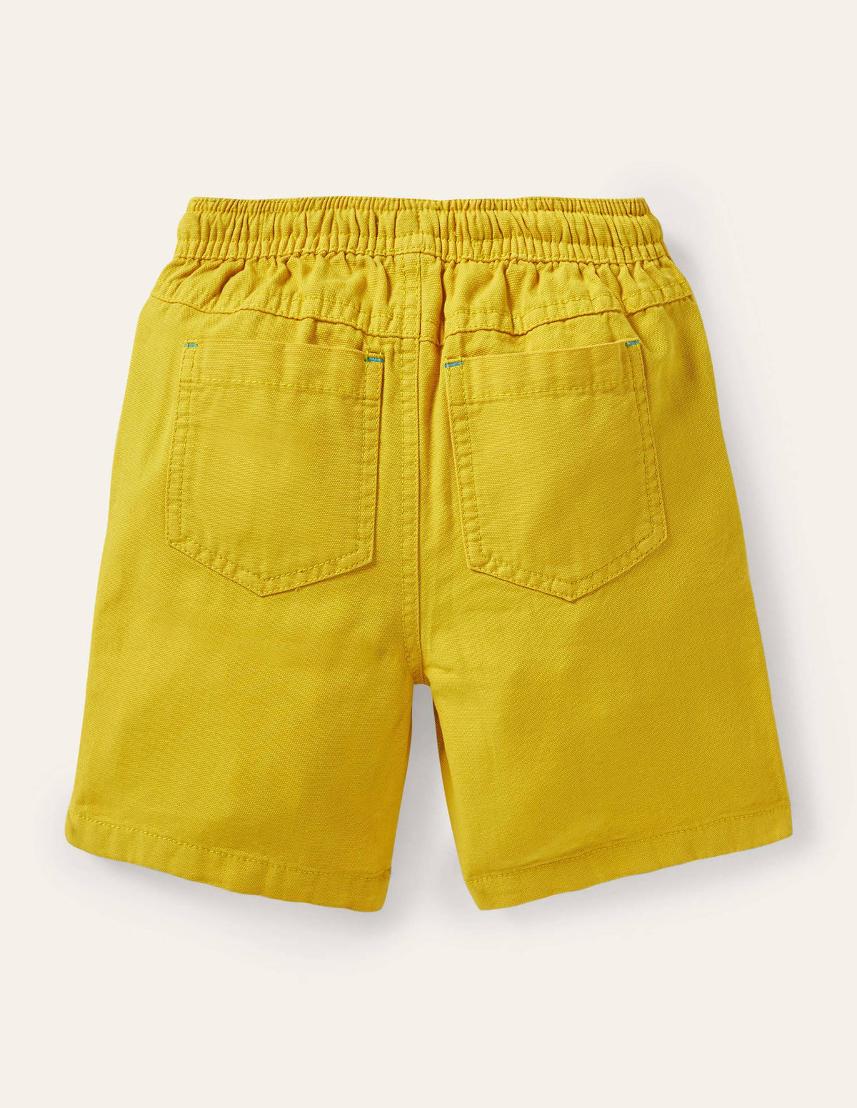 Pull-on Drawstring Shorts-Daffodil Yellow-2