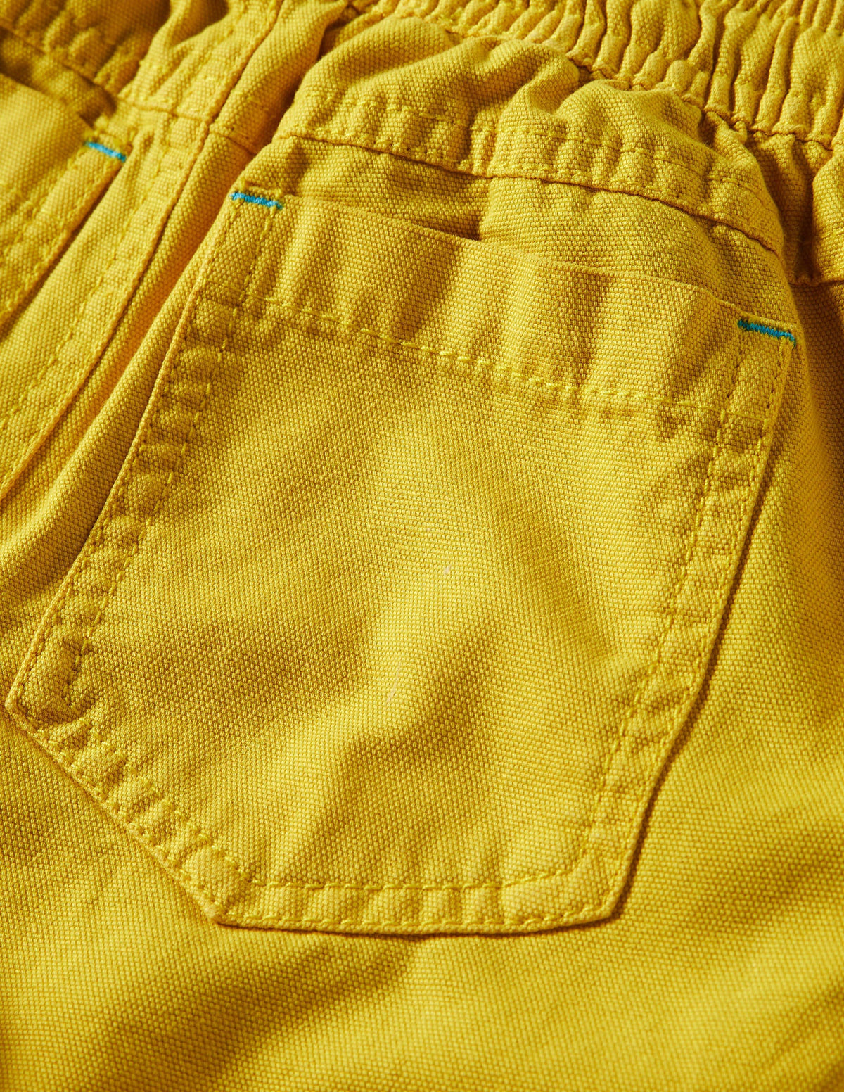 Pull-on Drawstring Shorts-Daffodil Yellow-3
