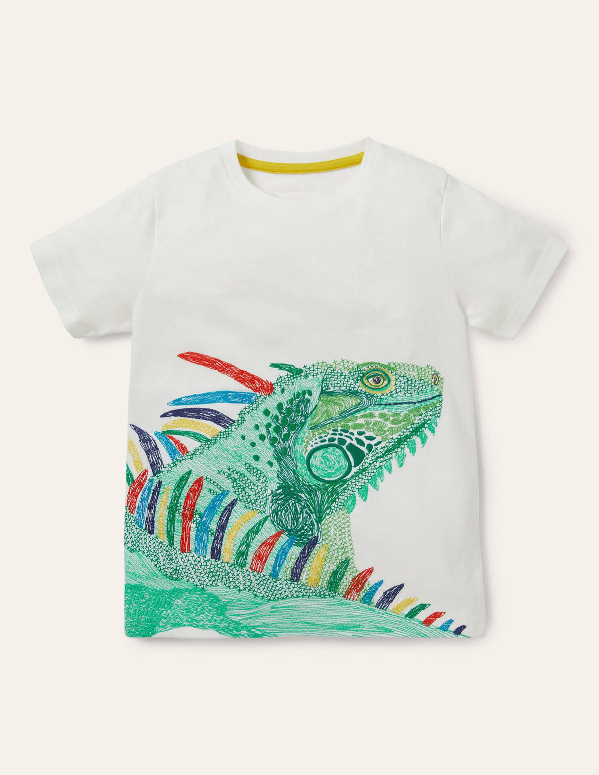 Superstitch T-shirt-Ivory Iguana - Image 1