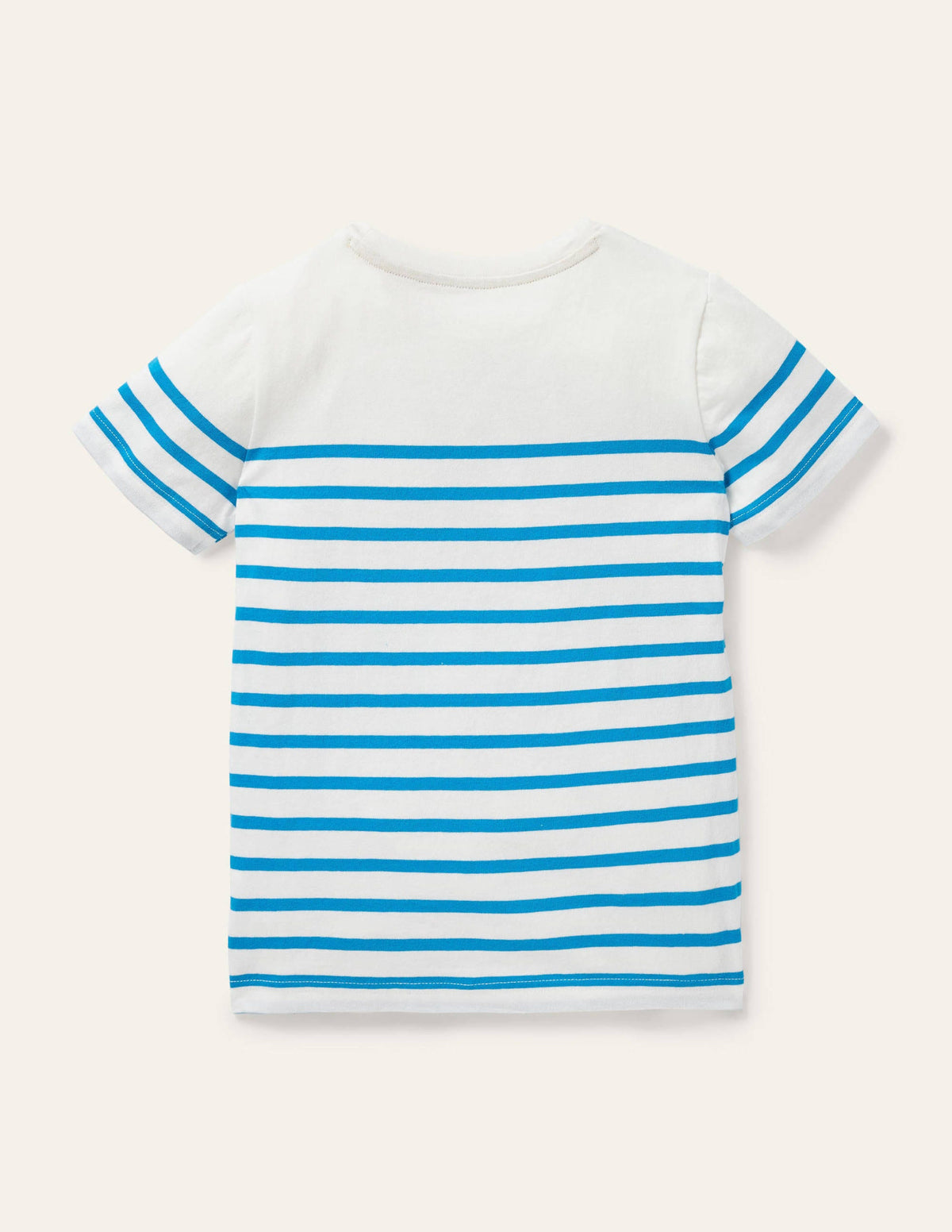 Animal Breton T-shirt-Malibu Blue/Ivory Leopard - Image 2