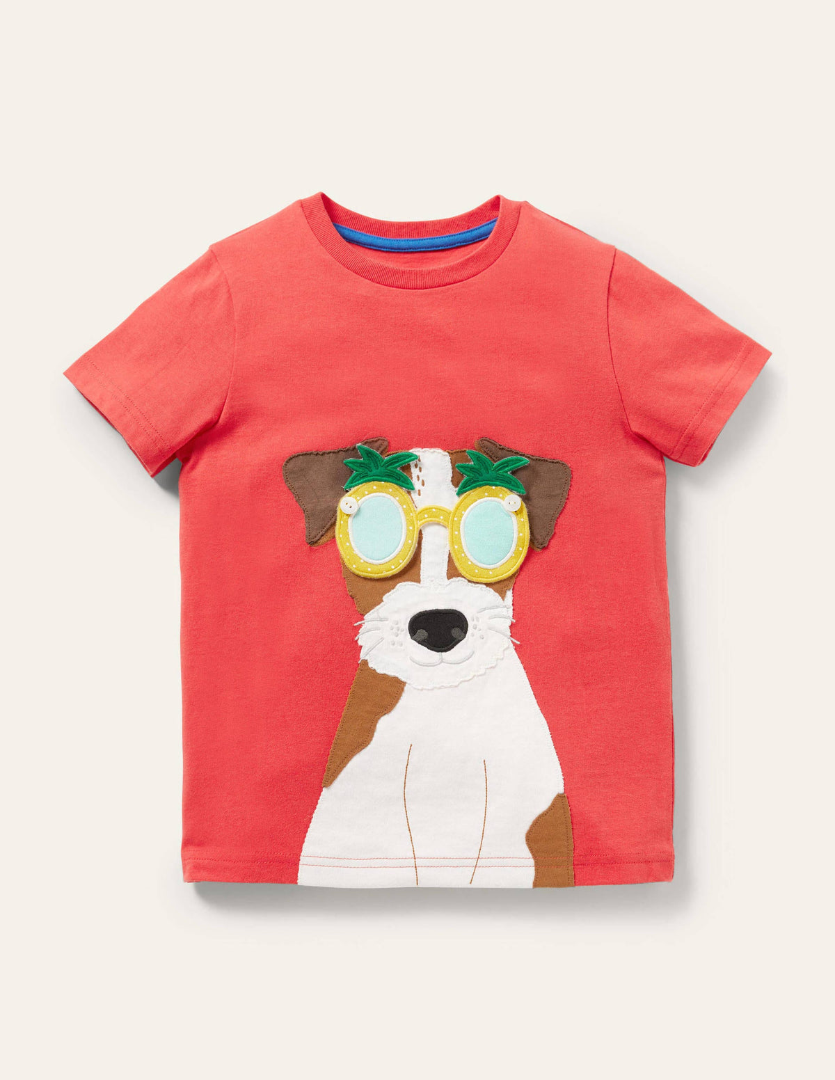 Stick-On Appliqué T-shirt-Strawberry Tart Red Sprout-1