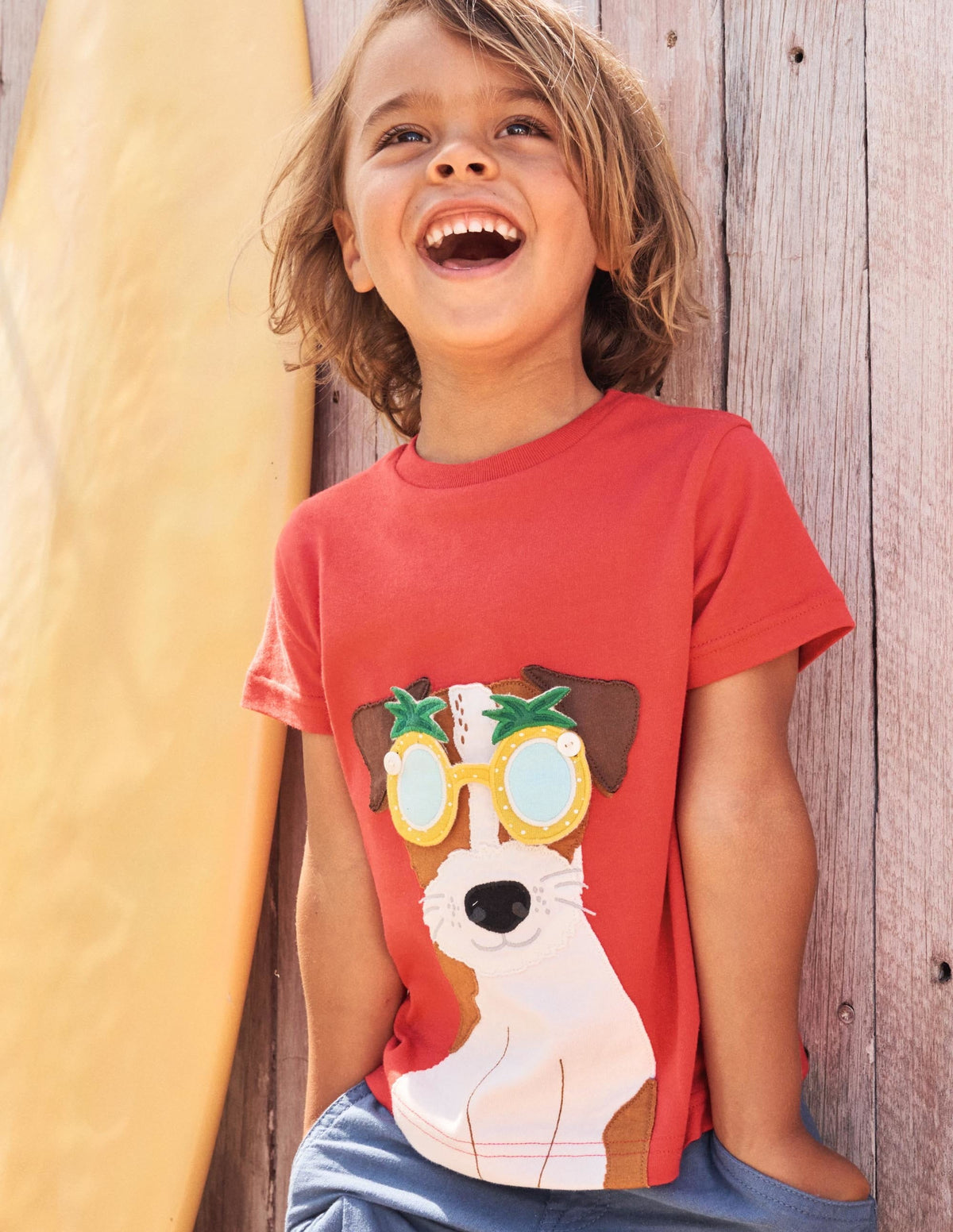 Stick-On Appliqué T-shirt-Strawberry Tart Red Sprout-6