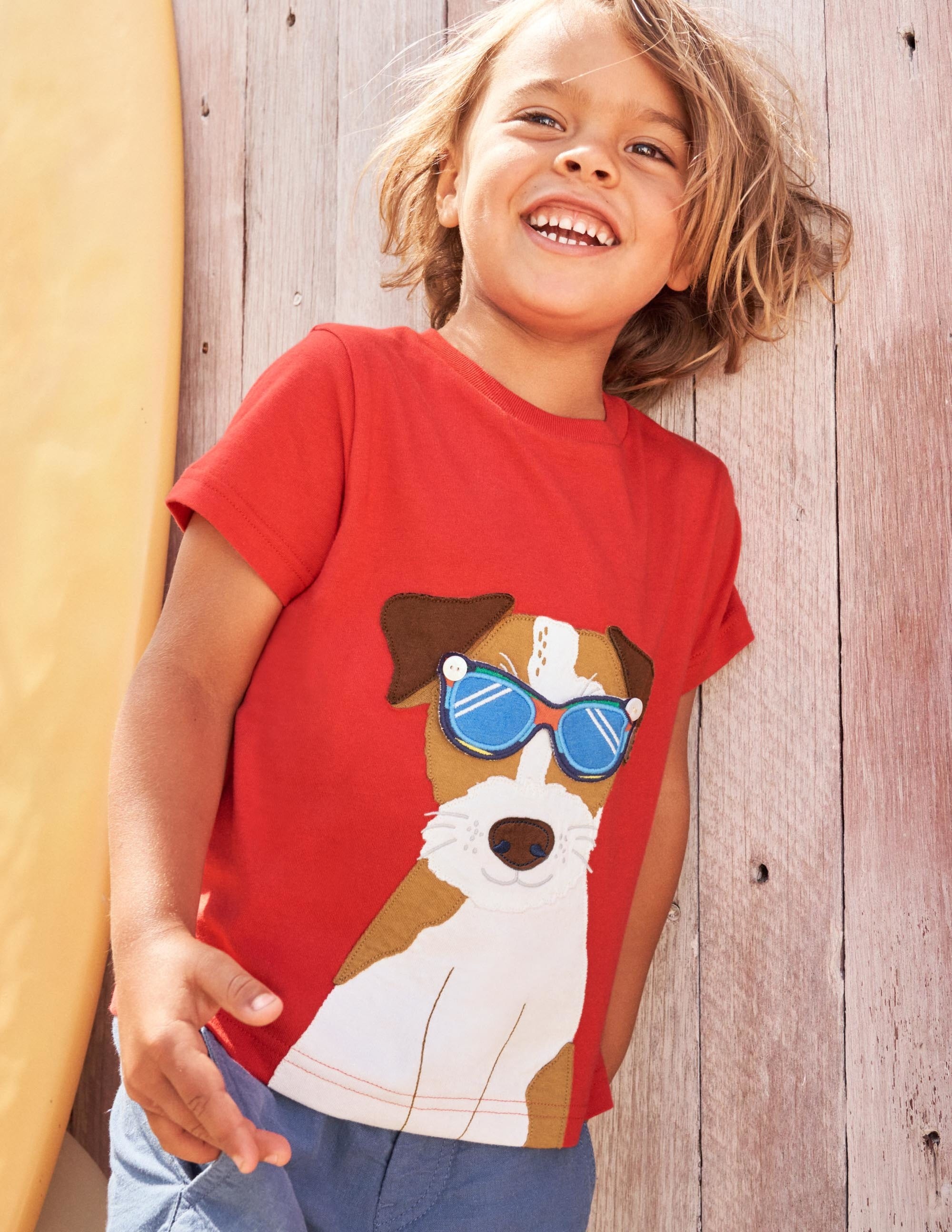 Stick-On Appliqué T-shirt-Strawberry Tart Red Sprout - Image 8