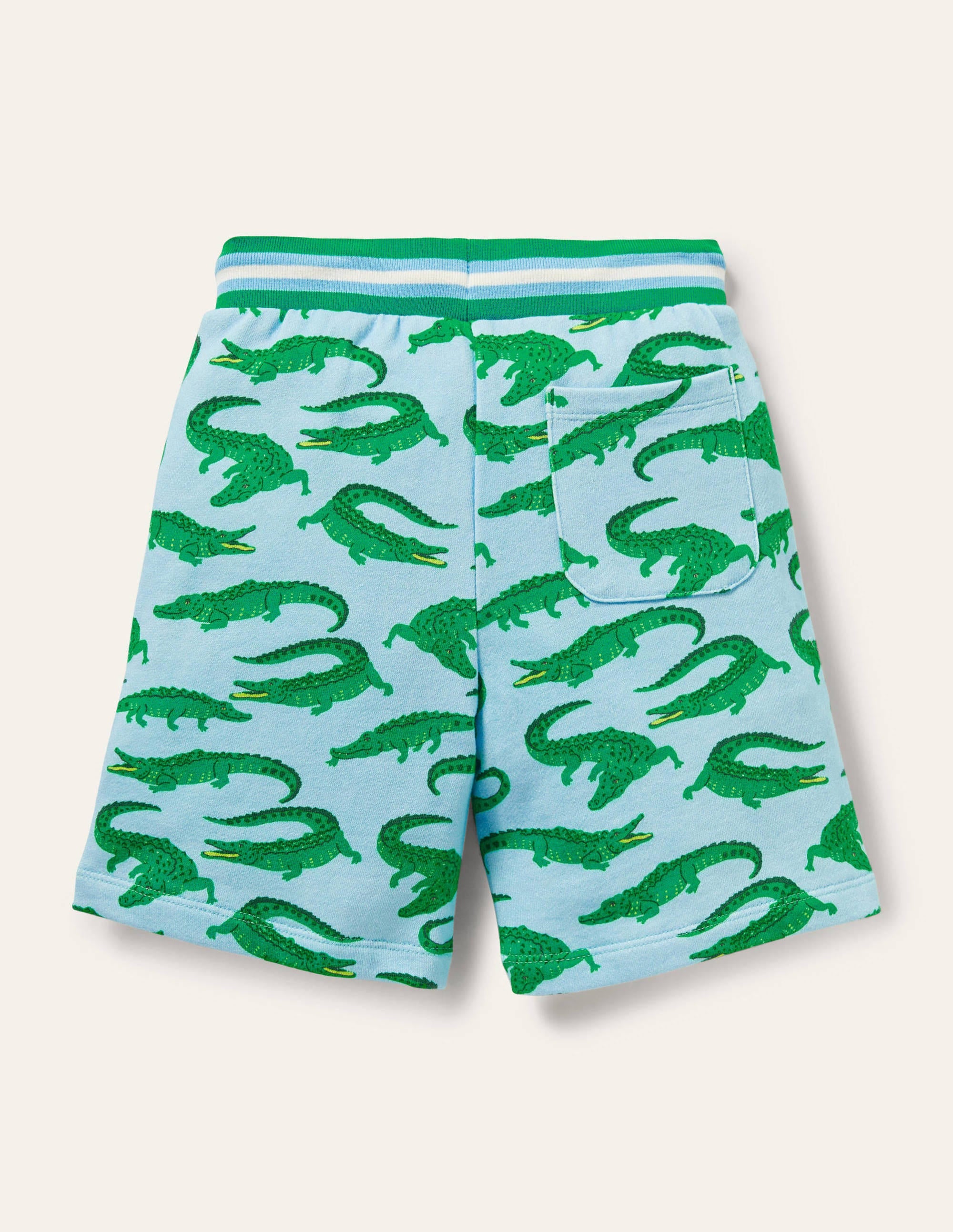 Printed Sweatshorts-Neptune Blue Crocodiles - Image 2