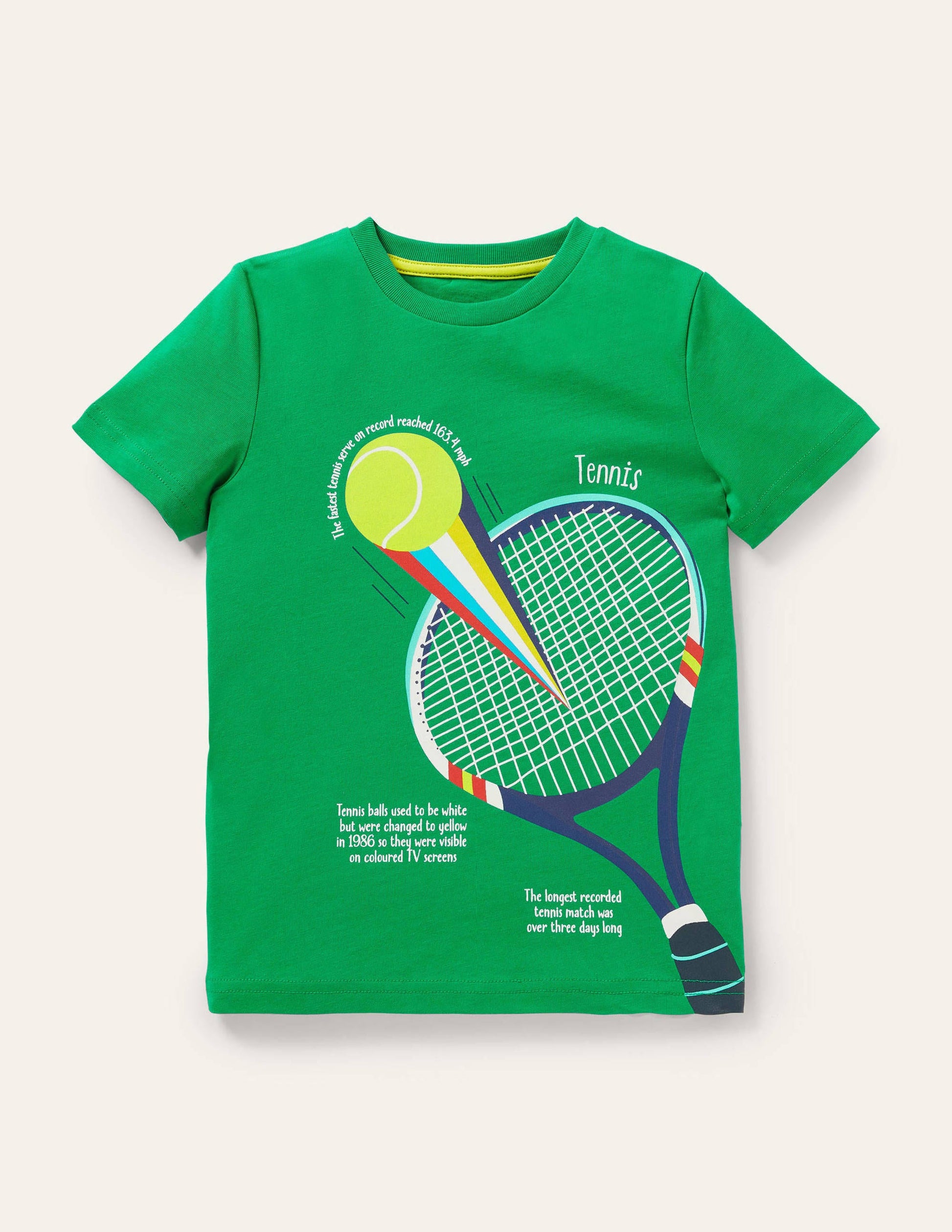 Sport Printed Graphic T-shirt-Highland Green Tennis-1