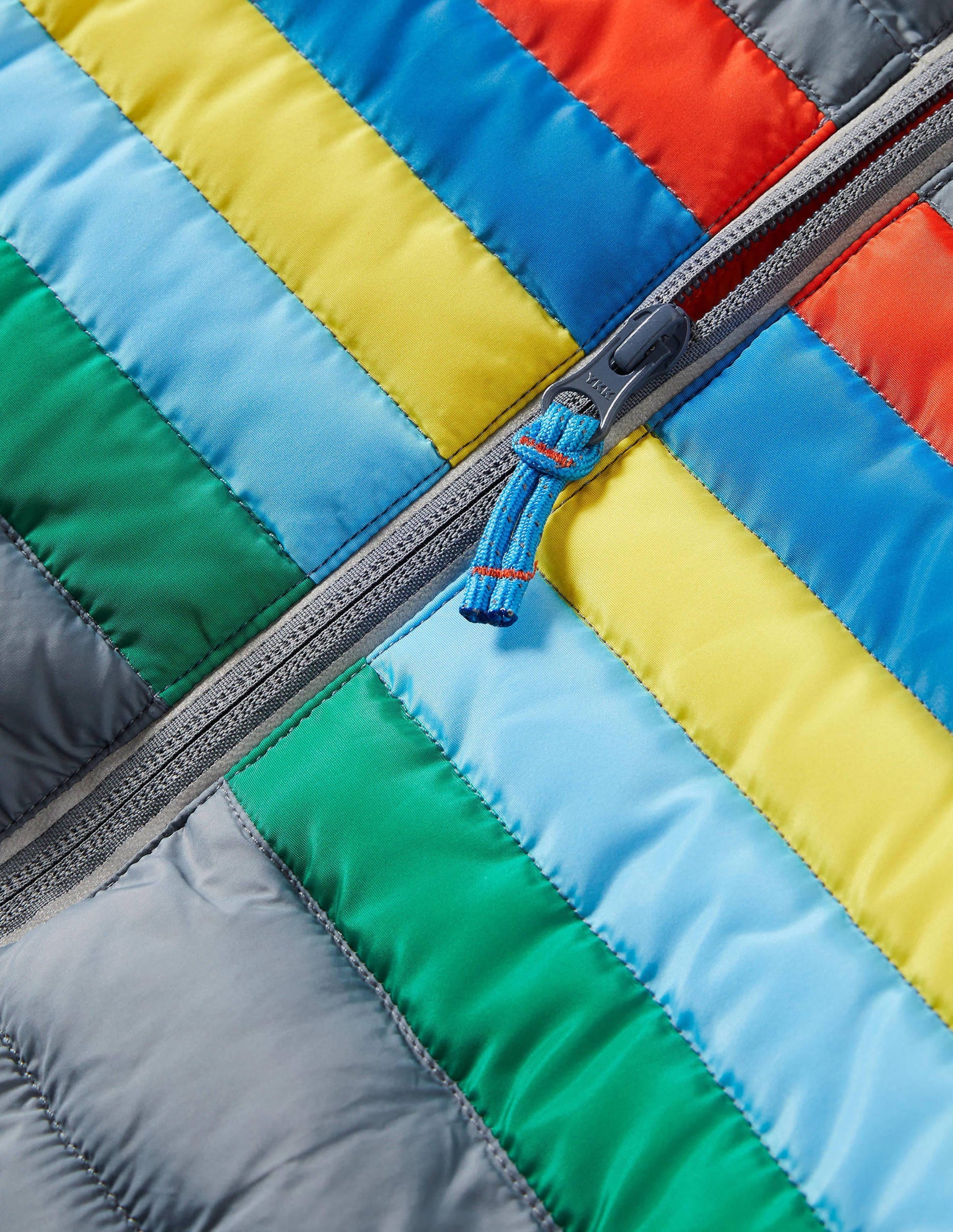 Cosy Pack-away Padded Jacket-Cobble Grey Rainbow-3