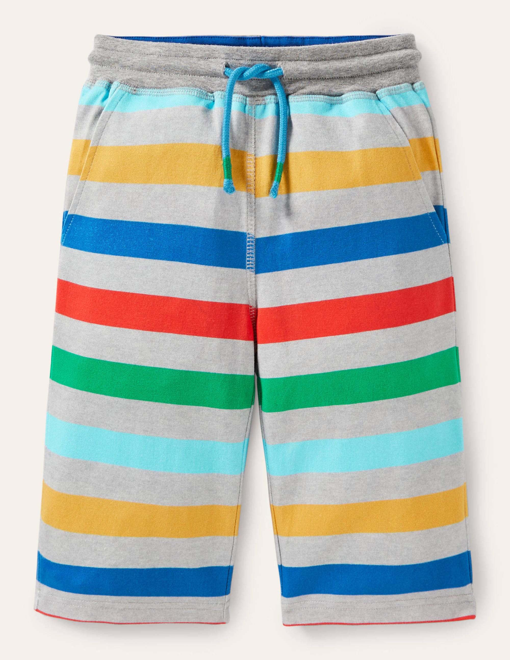 Jersey Baggies-Grey Rainbow Multi - Image 1