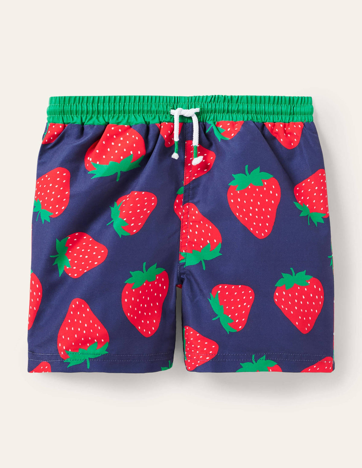 Swim Trunks-College Navy Strawberry - Image 1