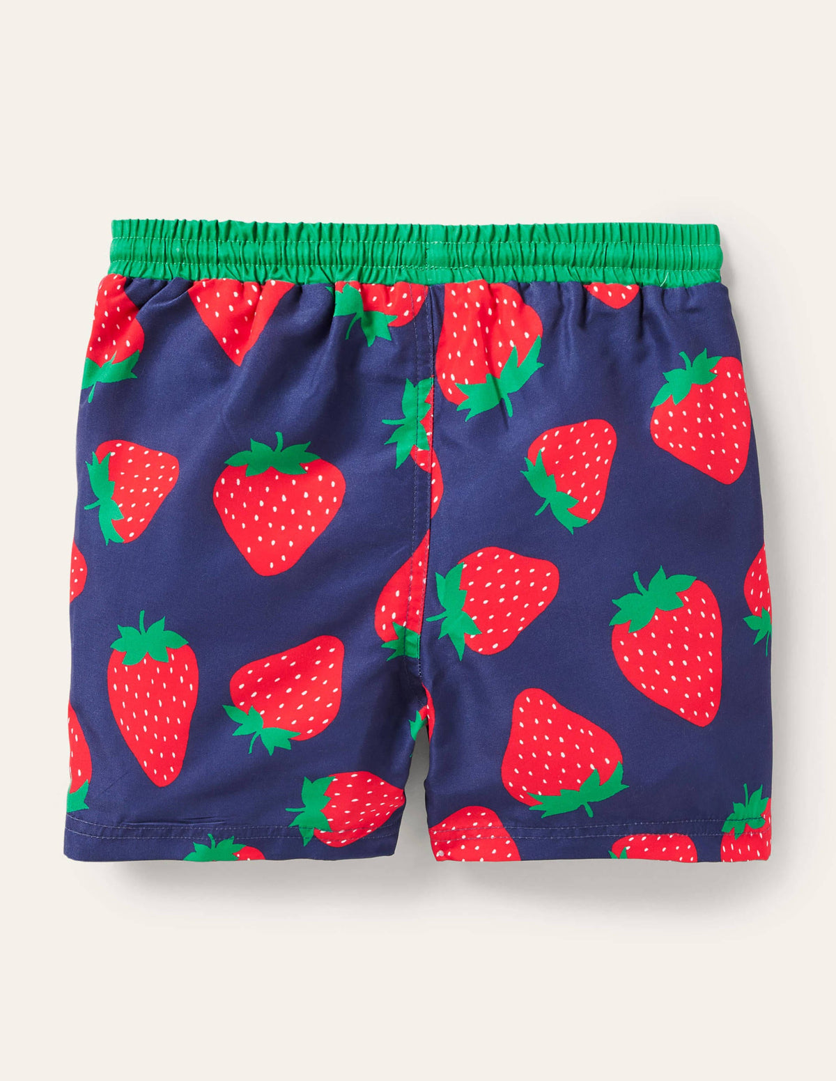 Swim Trunks-College Navy Strawberry - Image 2