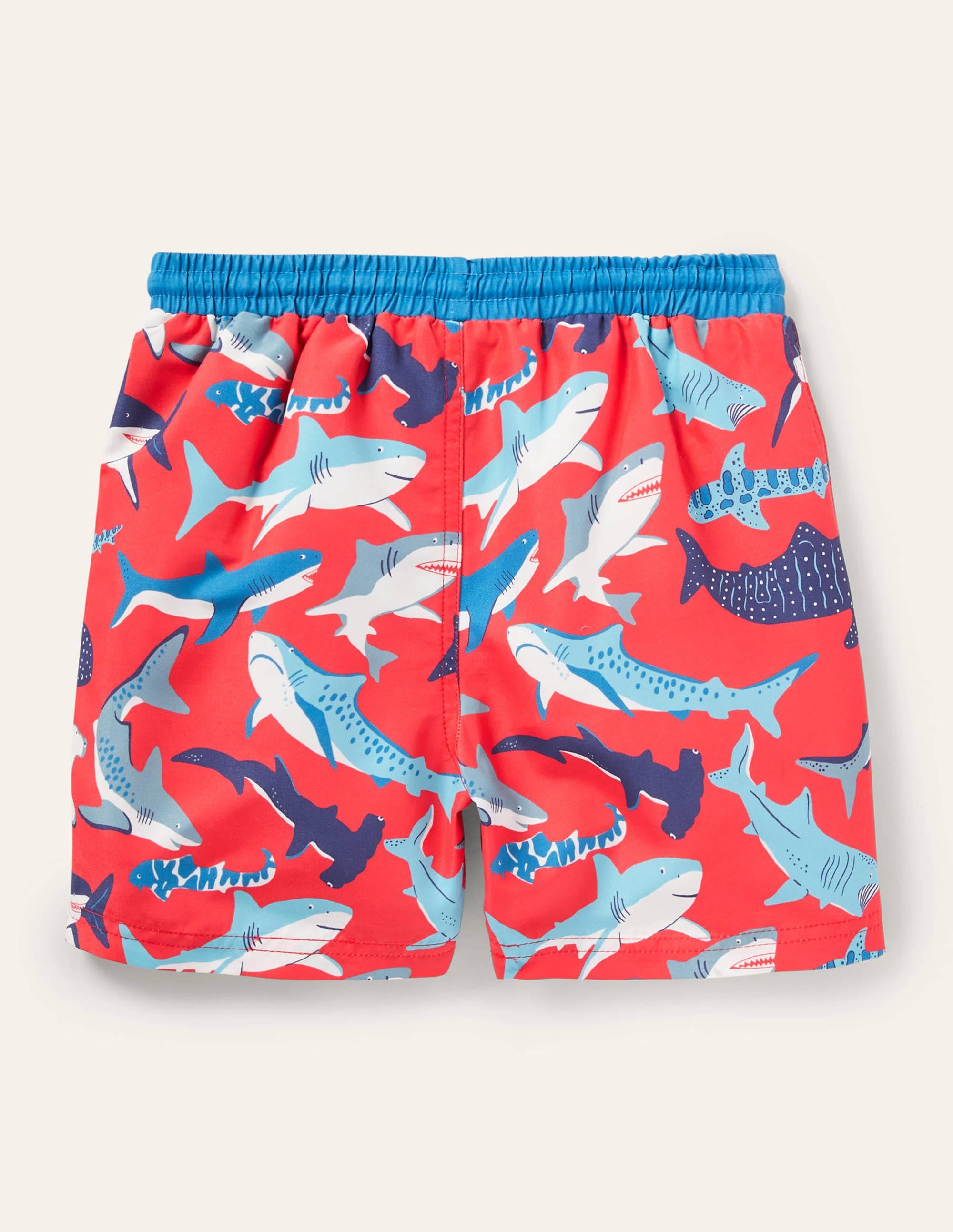 Swim Trunks-Soft Red Sharks - Image 2