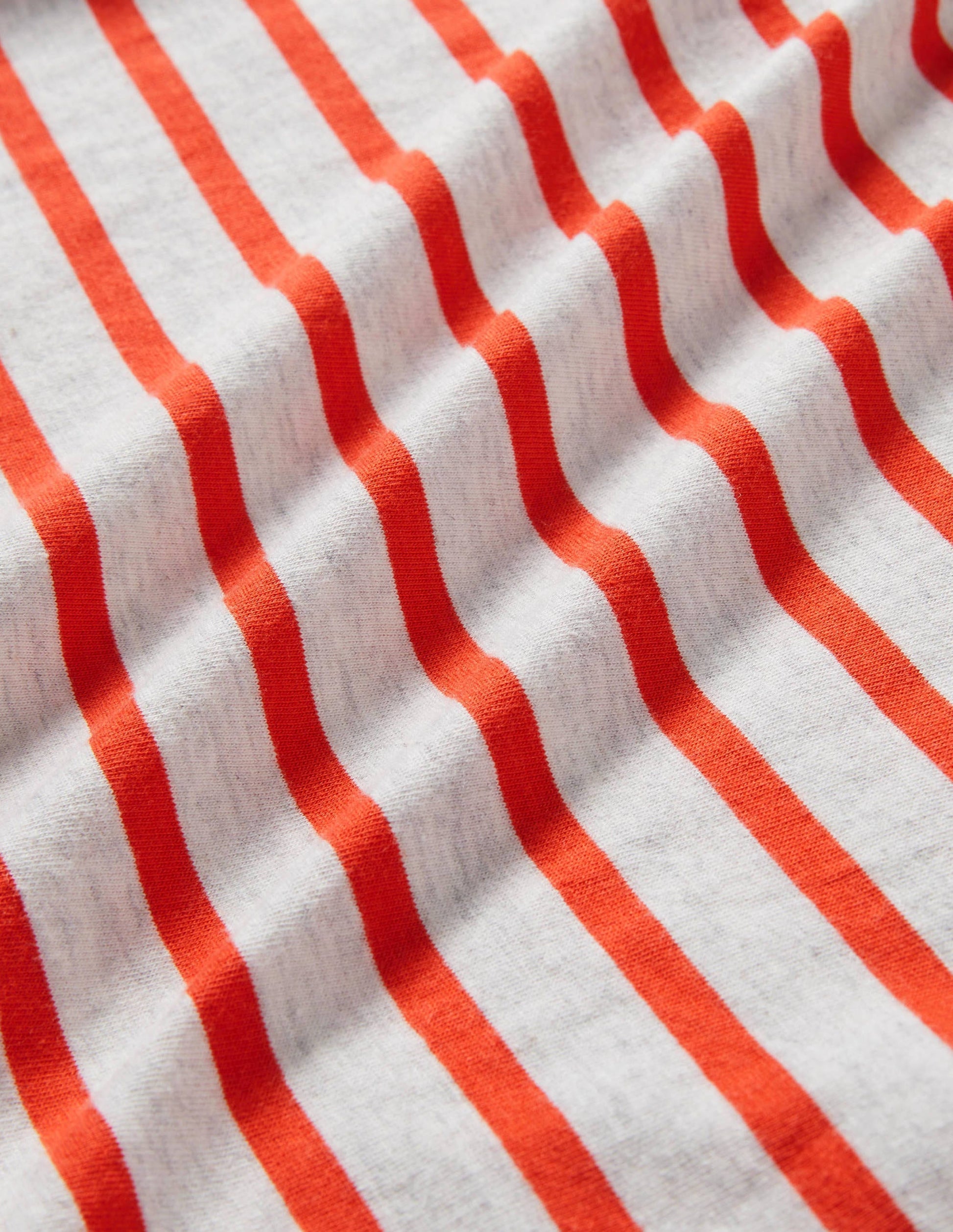 Supersoft Long-sleeved T-shirt-Oatmeal Marl/Firecracker Red-3