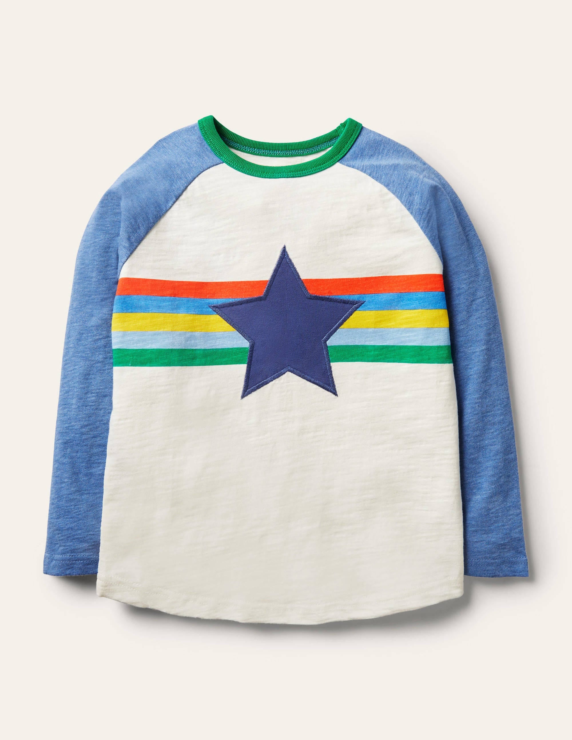 Raglan T-Shirt-Moroccan Blue Multi - Image 1