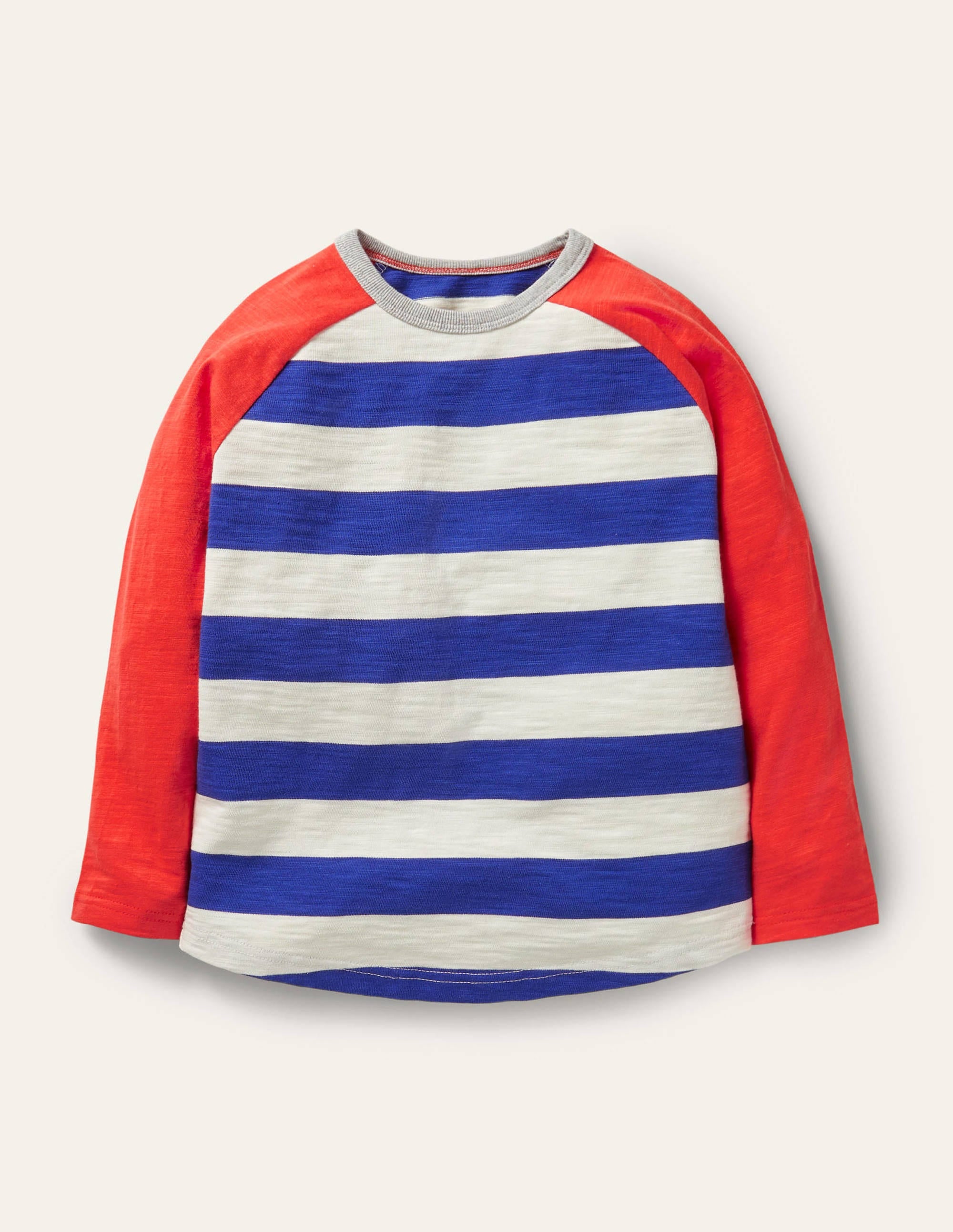 Raglan T-Shirt-Starboard Blue/Strawberry Red - Image 1