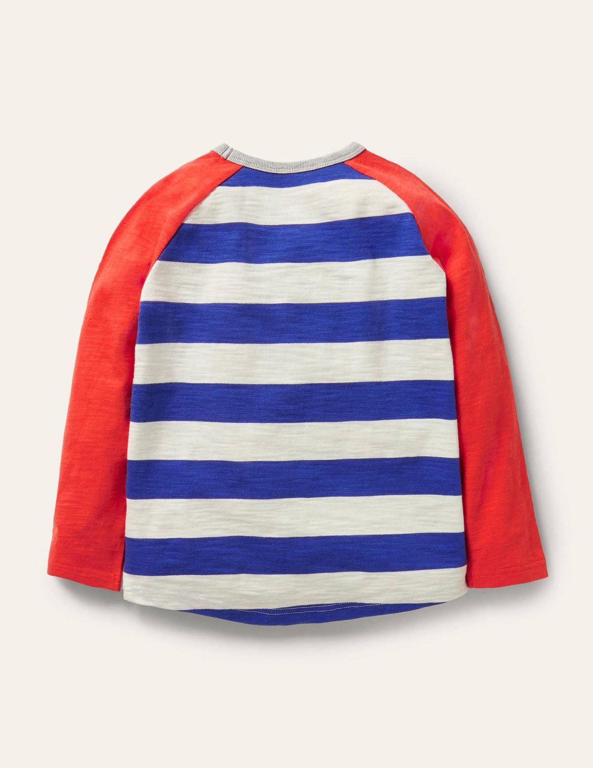 Raglan T-Shirt-Starboard Blue/Strawberry Red - Image 2