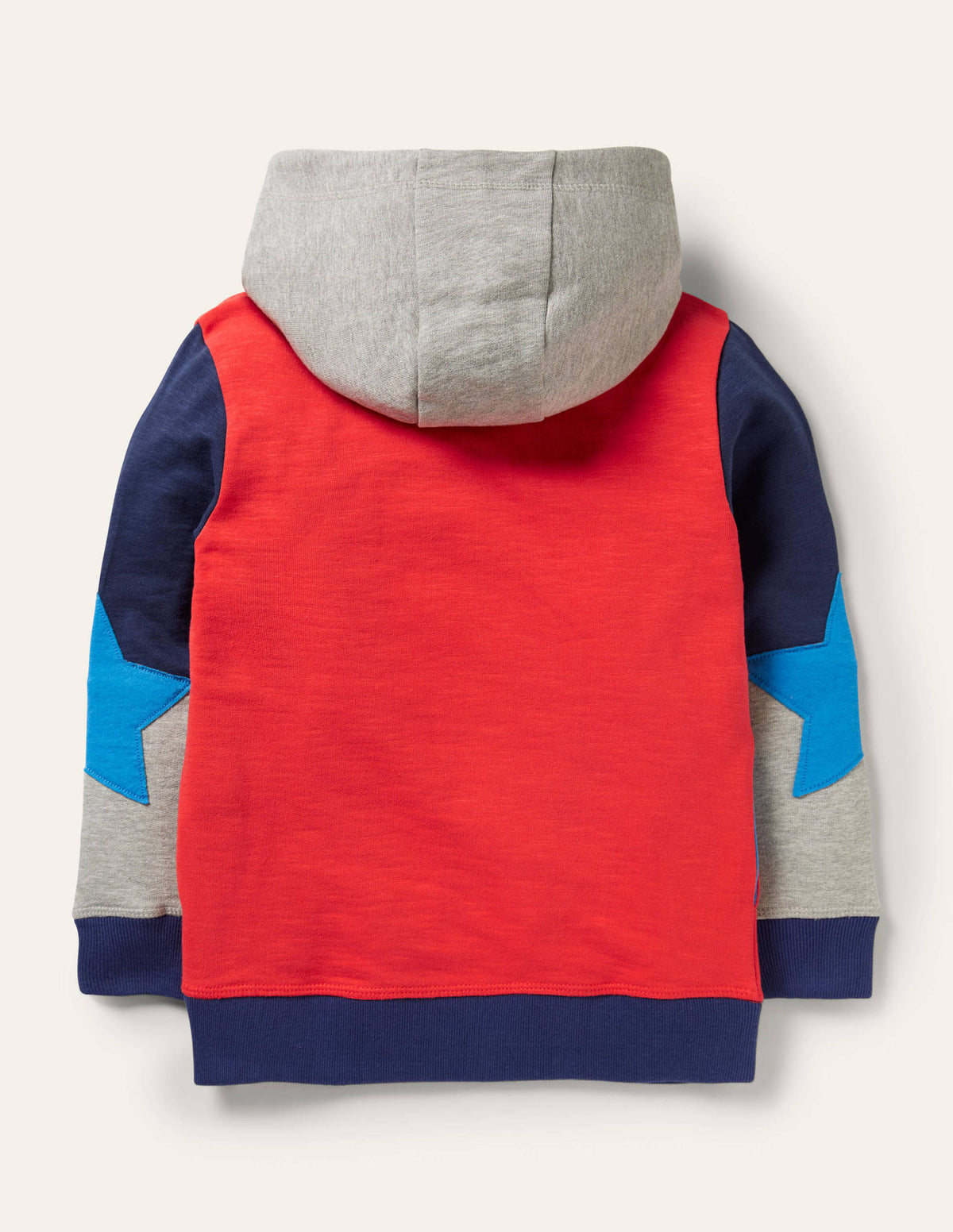 Colourblock Hoodie-Strawberry Tart Red Star - Image 2