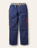 Zip-off Techno Pants-College Navy