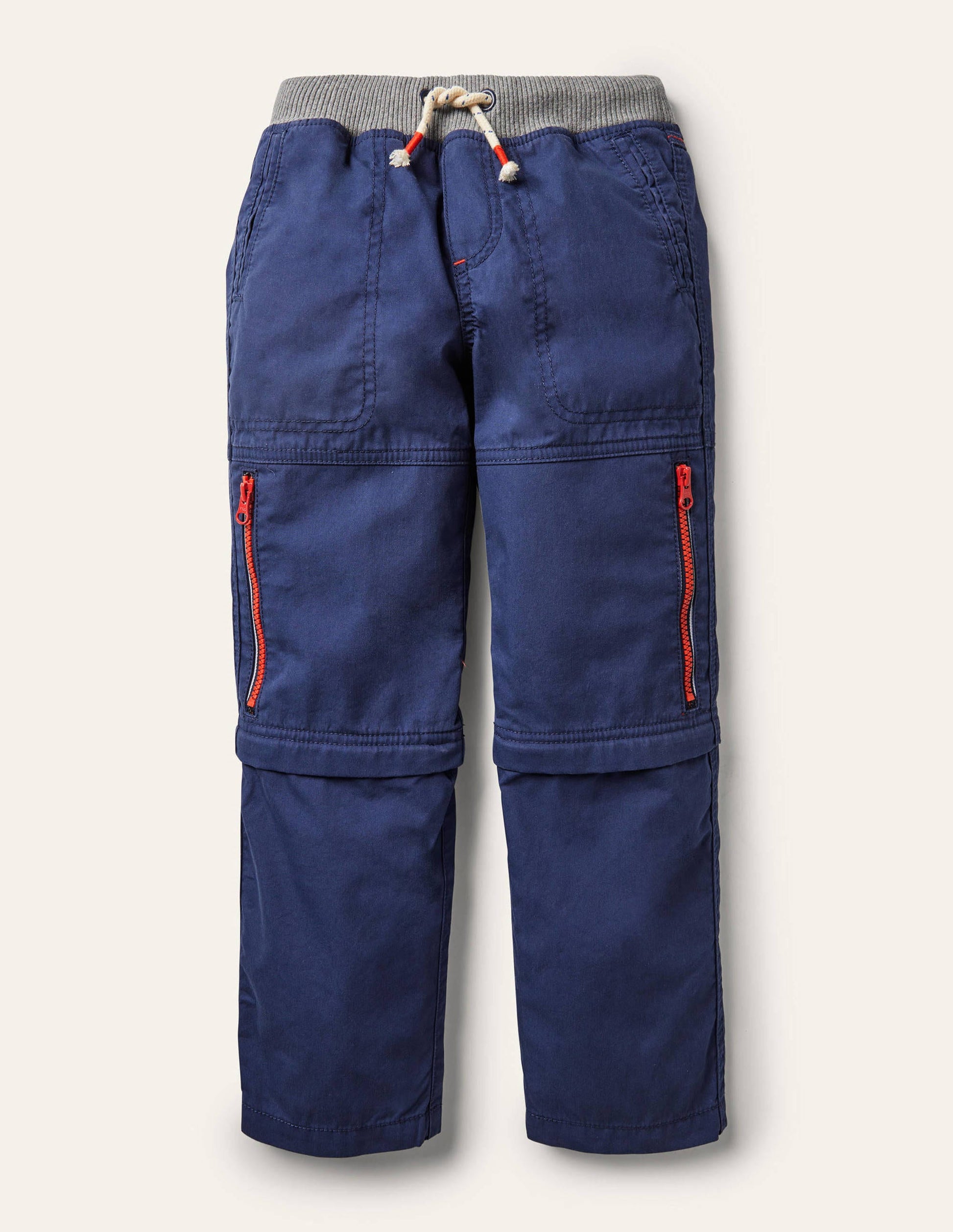 Zip-off Techno Pants-College Navy-1