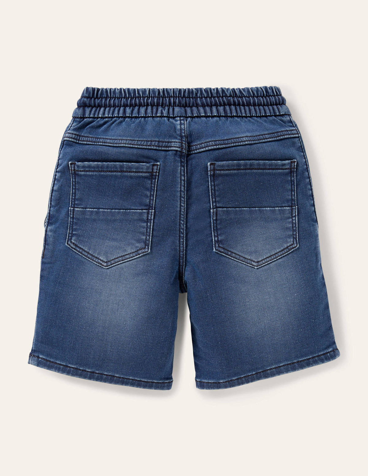 Jersey Denim Shorts-Mid Vintage - Image 2