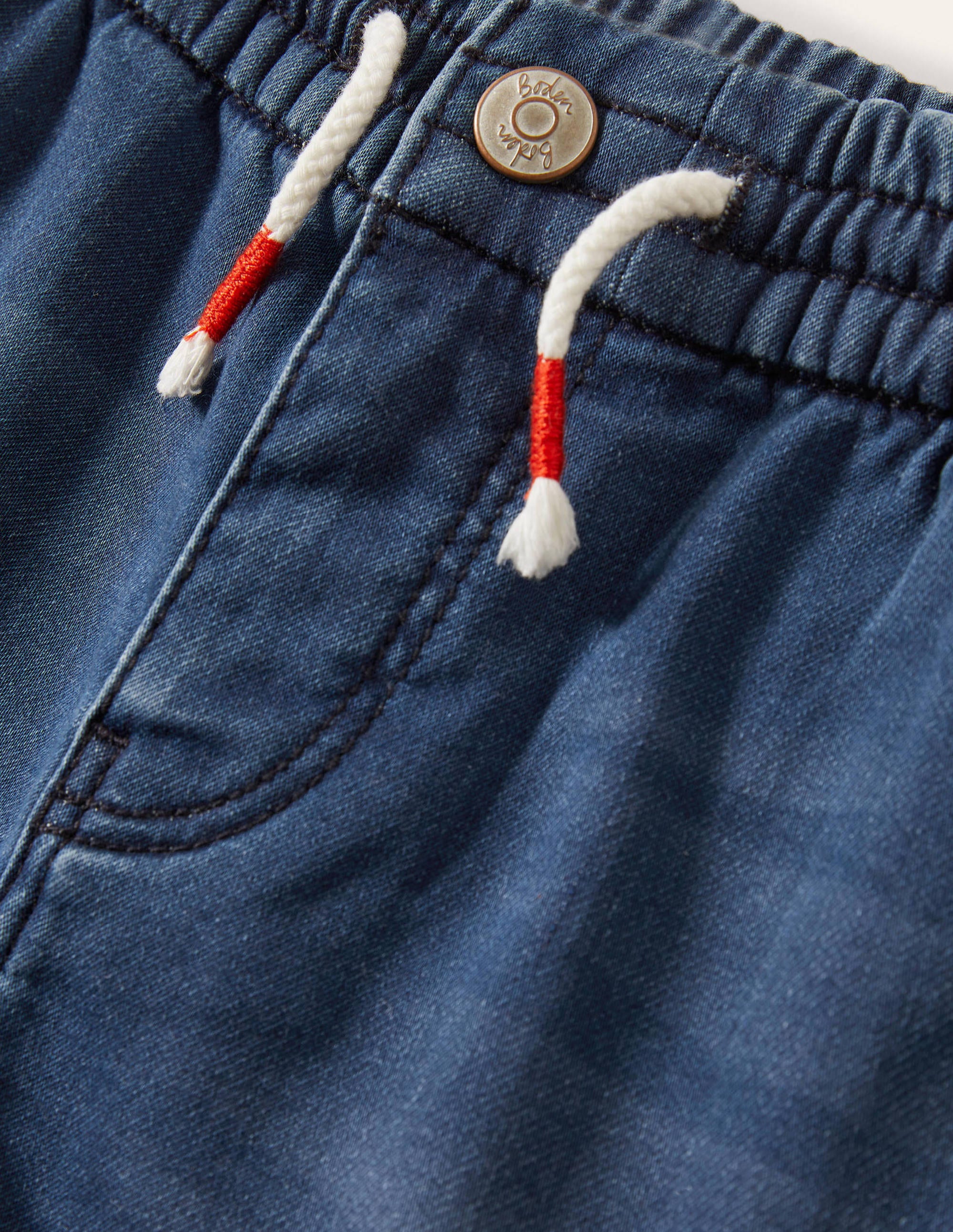 Jersey Denim Shorts-Mid Vintage - Image 3
