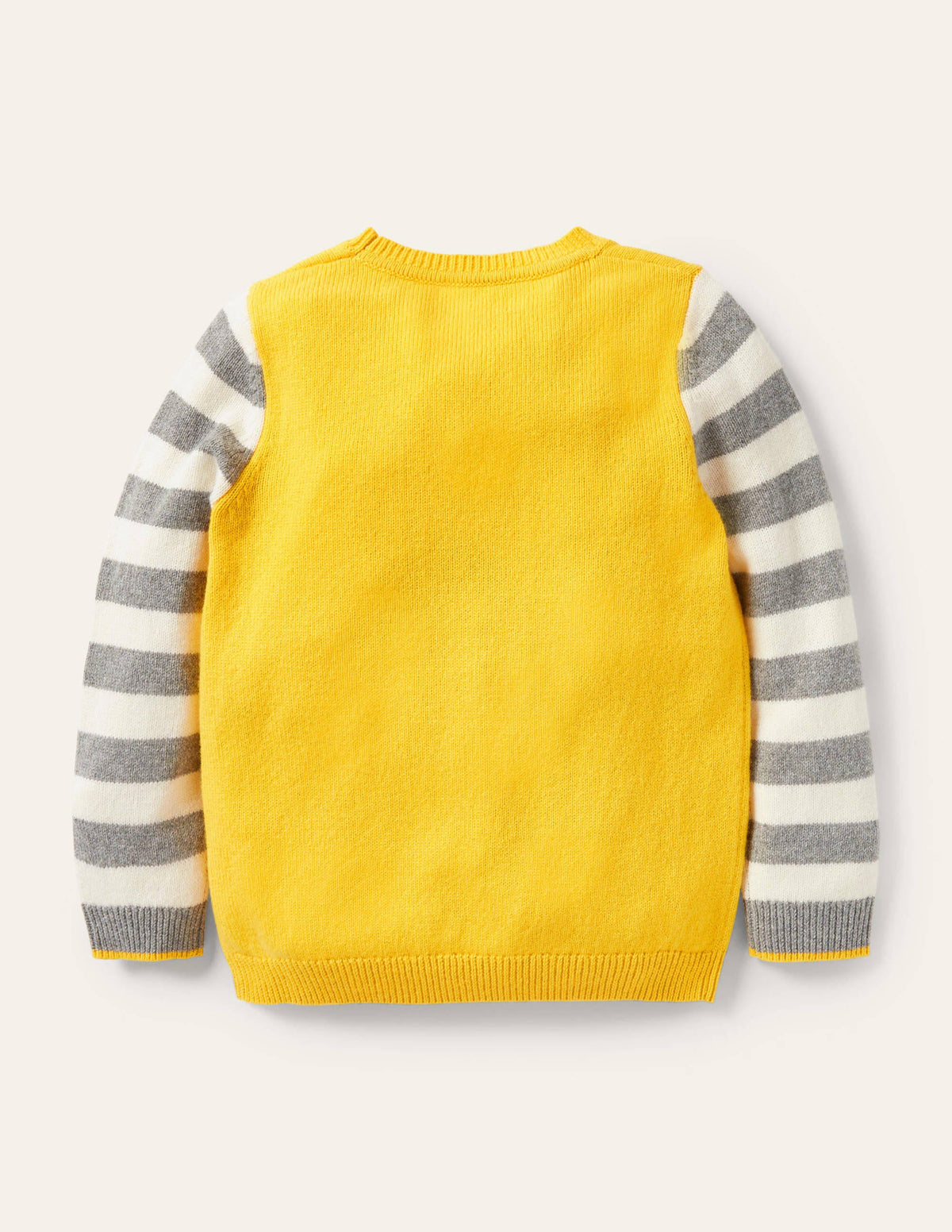 Animal Crew Neck Sweater-Sweetcorn Yellow Alpaca - Image 2