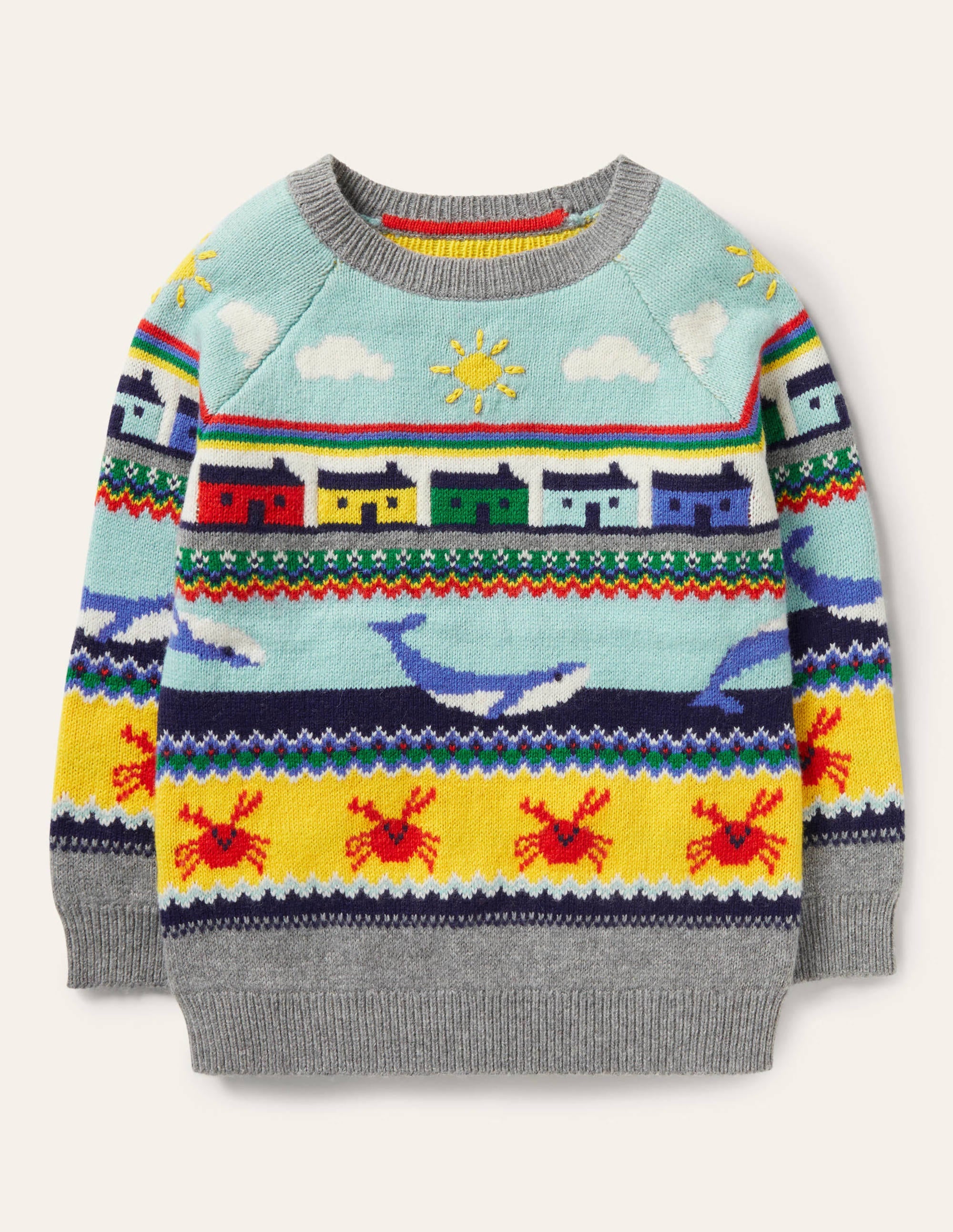 Seaside Fair Isle Sweater-Whales Fair Isle - Image 1