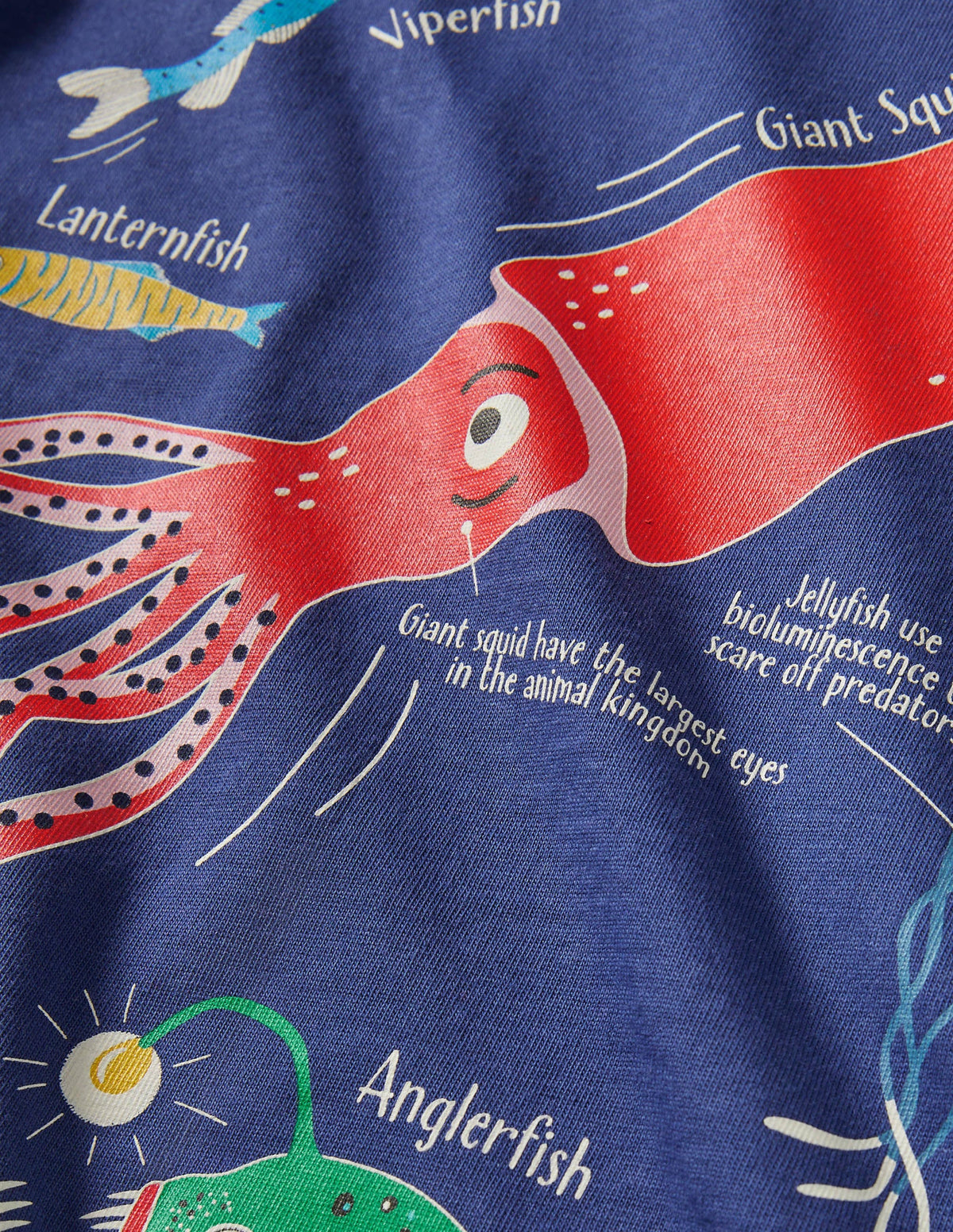 Blue Sea Creatures Glow-in-the-Dark T-Shirt-Starboard Blue Creatures-3