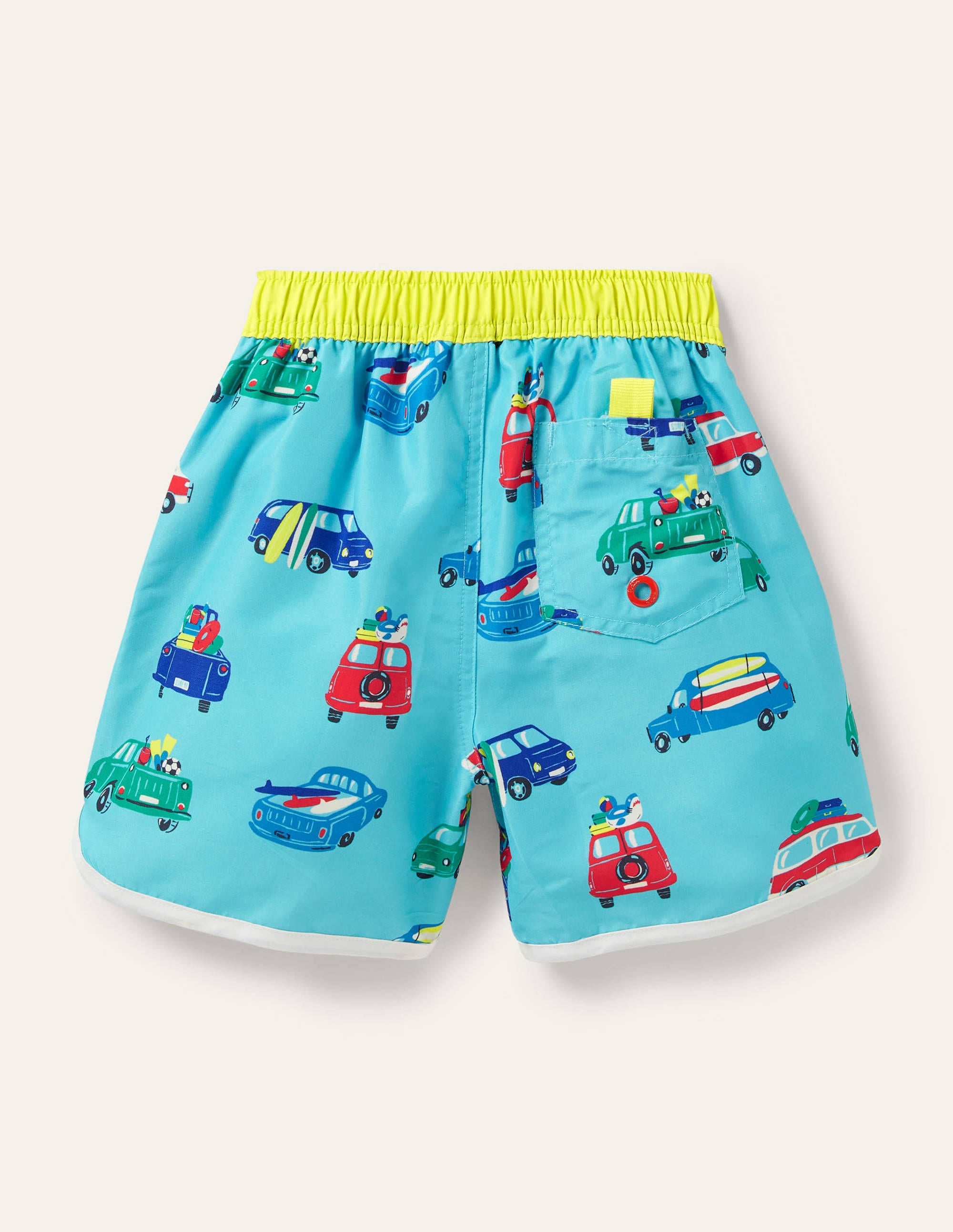 Surf Shorts-Aqua Blue Surf Vans - Image 2