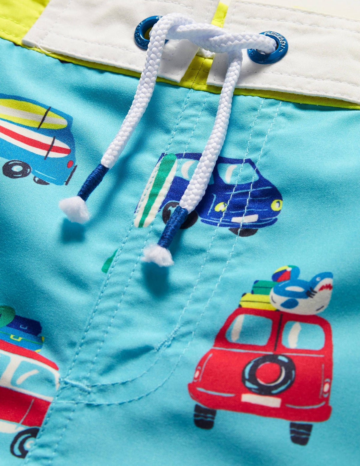Surf Shorts-Aqua Blue Surf Vans - Image 3
