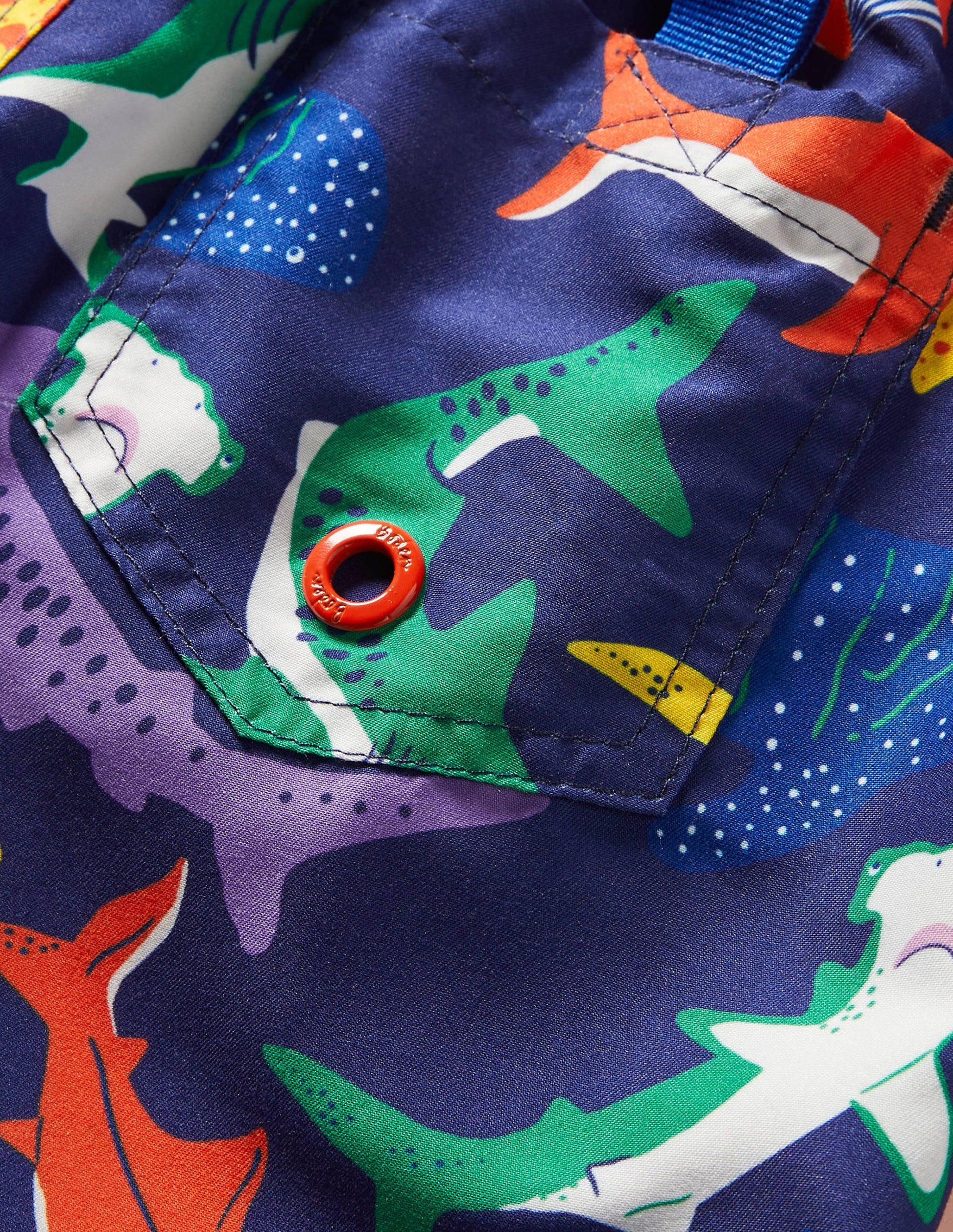Surf Shorts-Starboard Blue Multi Sharks-3