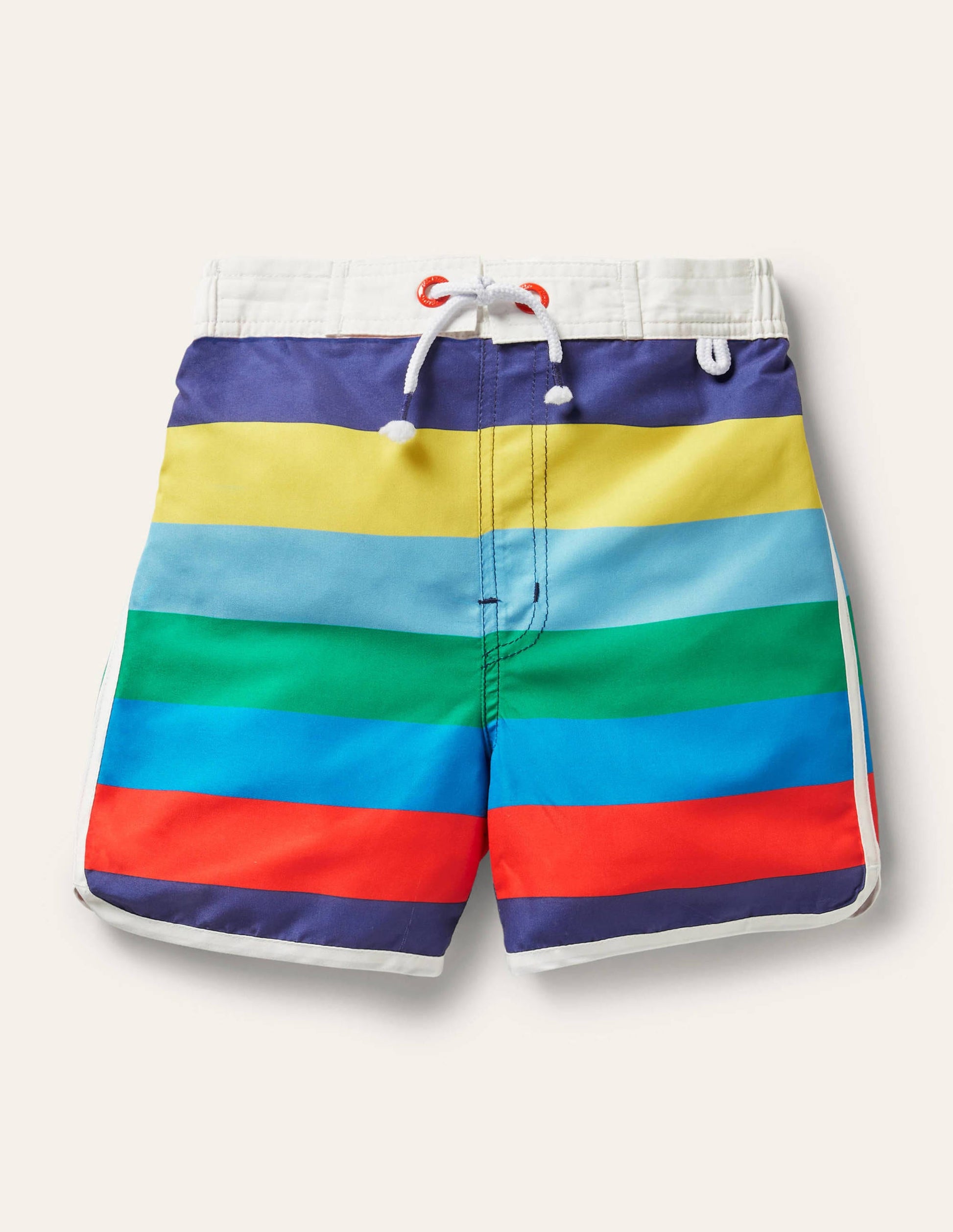 Surf Shorts-Rainbow Stripe-1