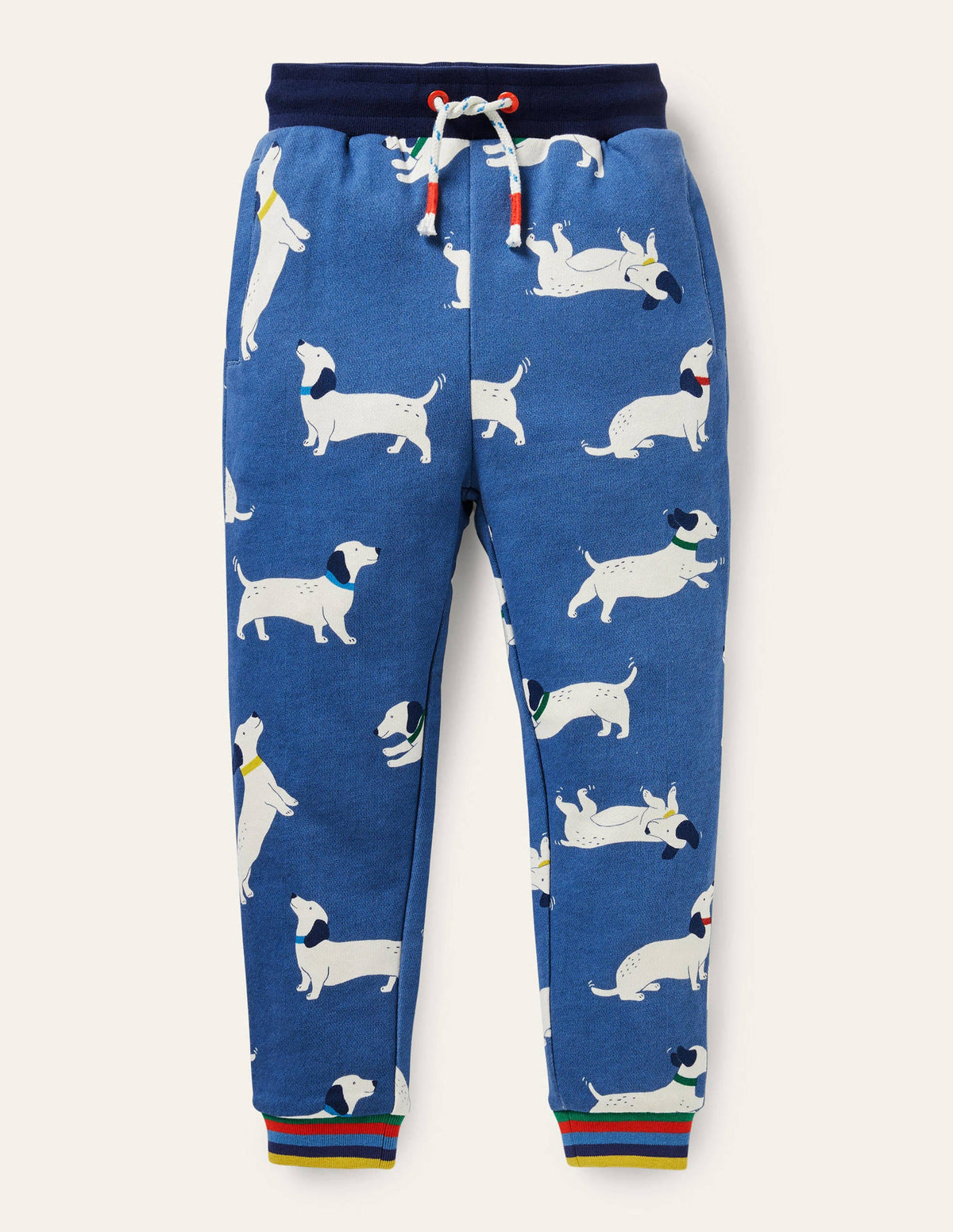Printed Joggers-Venice Blue Sausage Dogs - Image 1