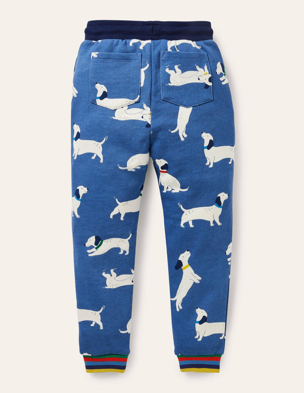 Printed Joggers-Venice Blue Sausage Dogs - Image 2