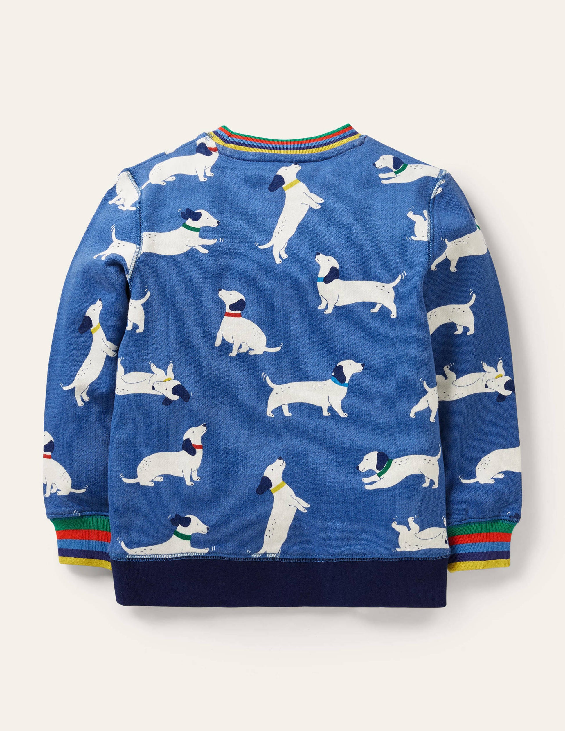 Appliqué Scene Sweatshirt-Venice Blue Sausage Dogs-2