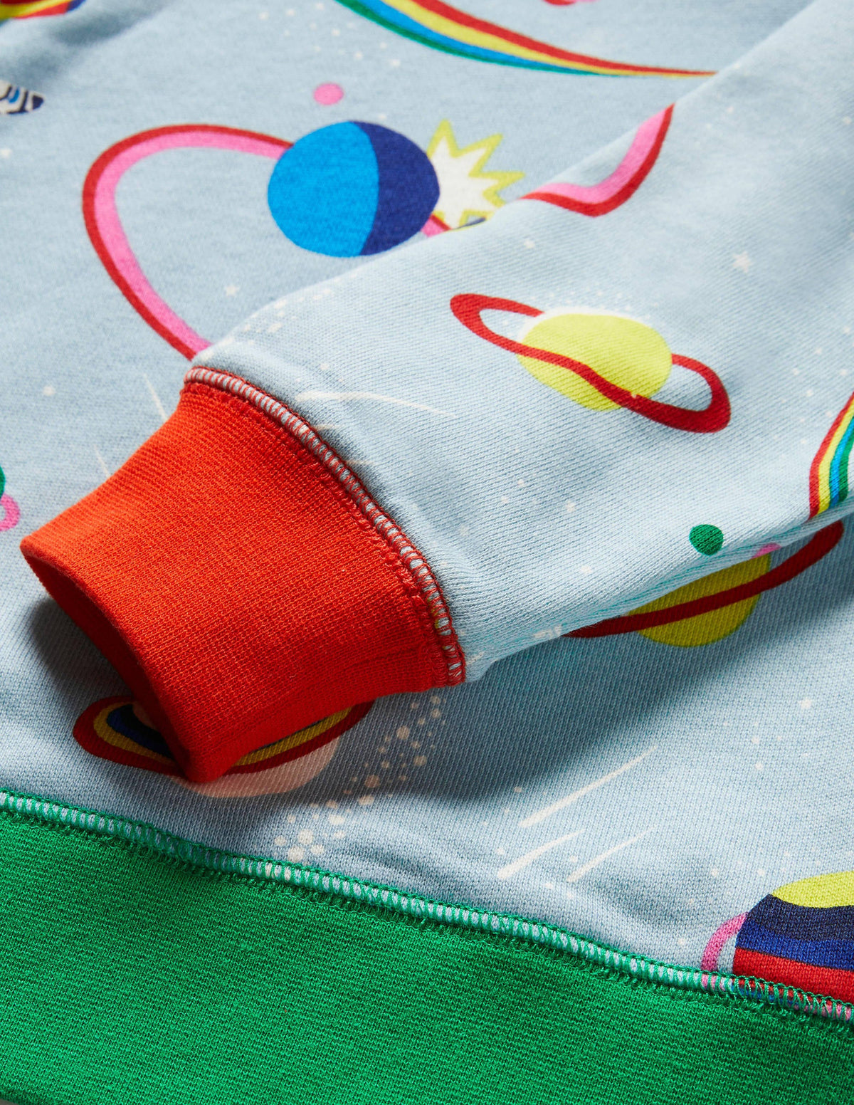 Appliqué Scene Sweatshirt-Mineral Blue Rainbow Space-3