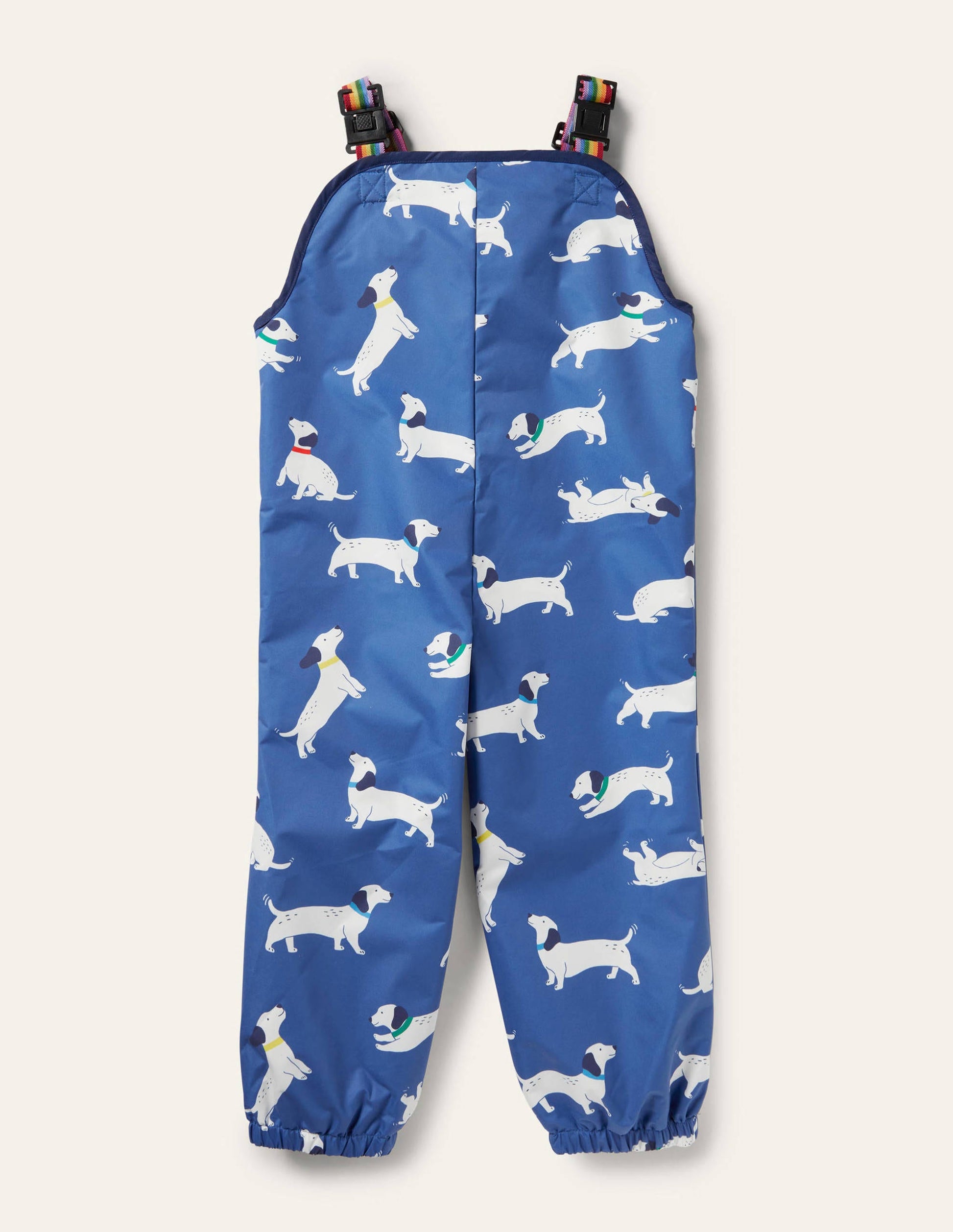 Waterproof Rain Pants-Venice Blue Sausage Dogs-1