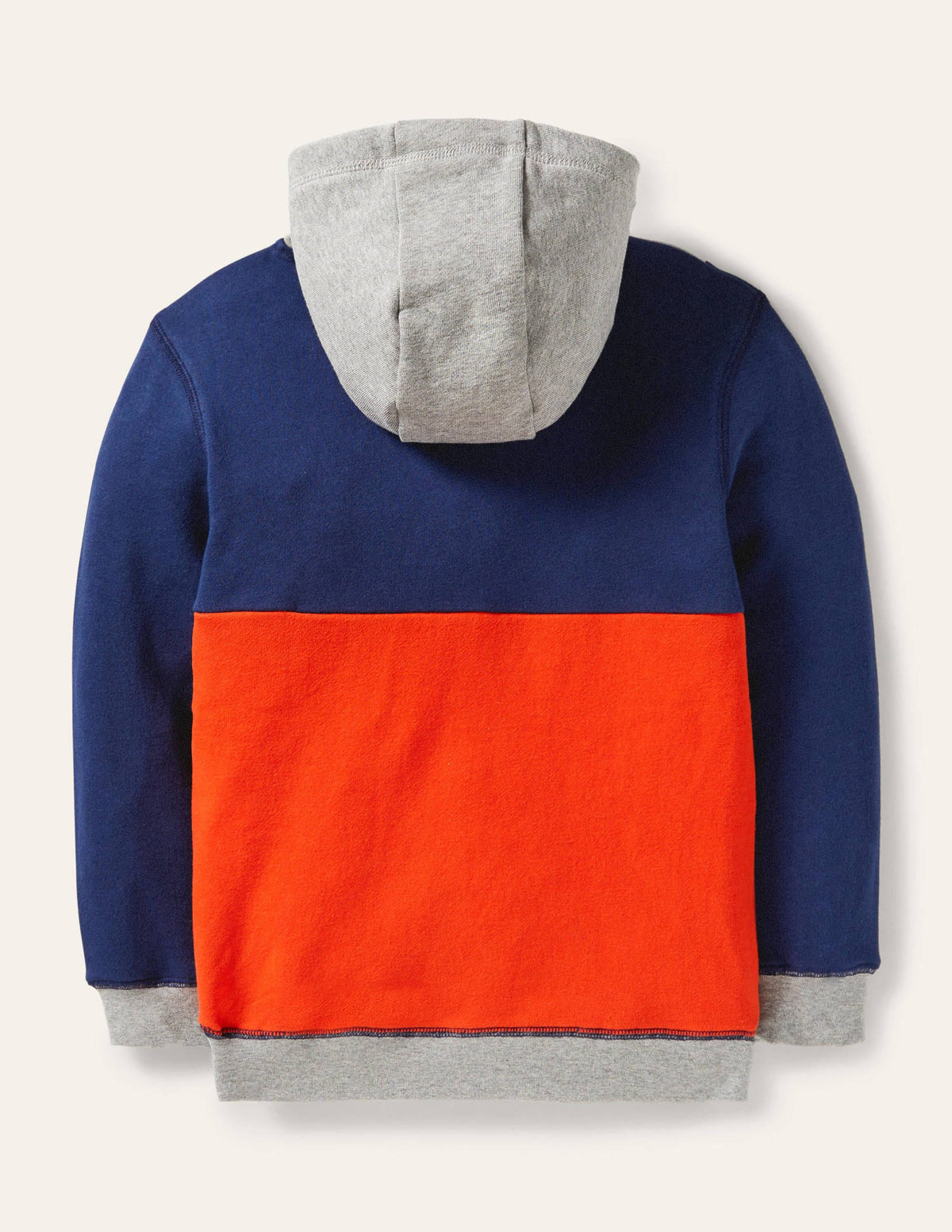 Colorblock Half-zip Hoodie-Starboard Blue - Image 2