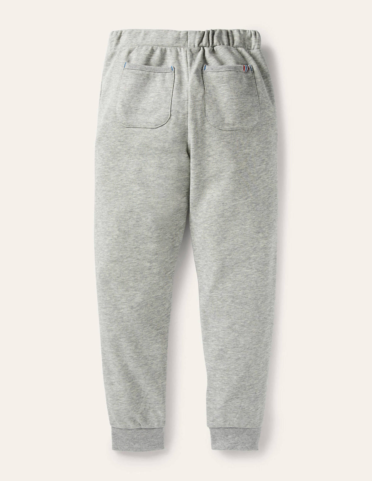 Rainbow Stripe Joggers-Grey Marl-2