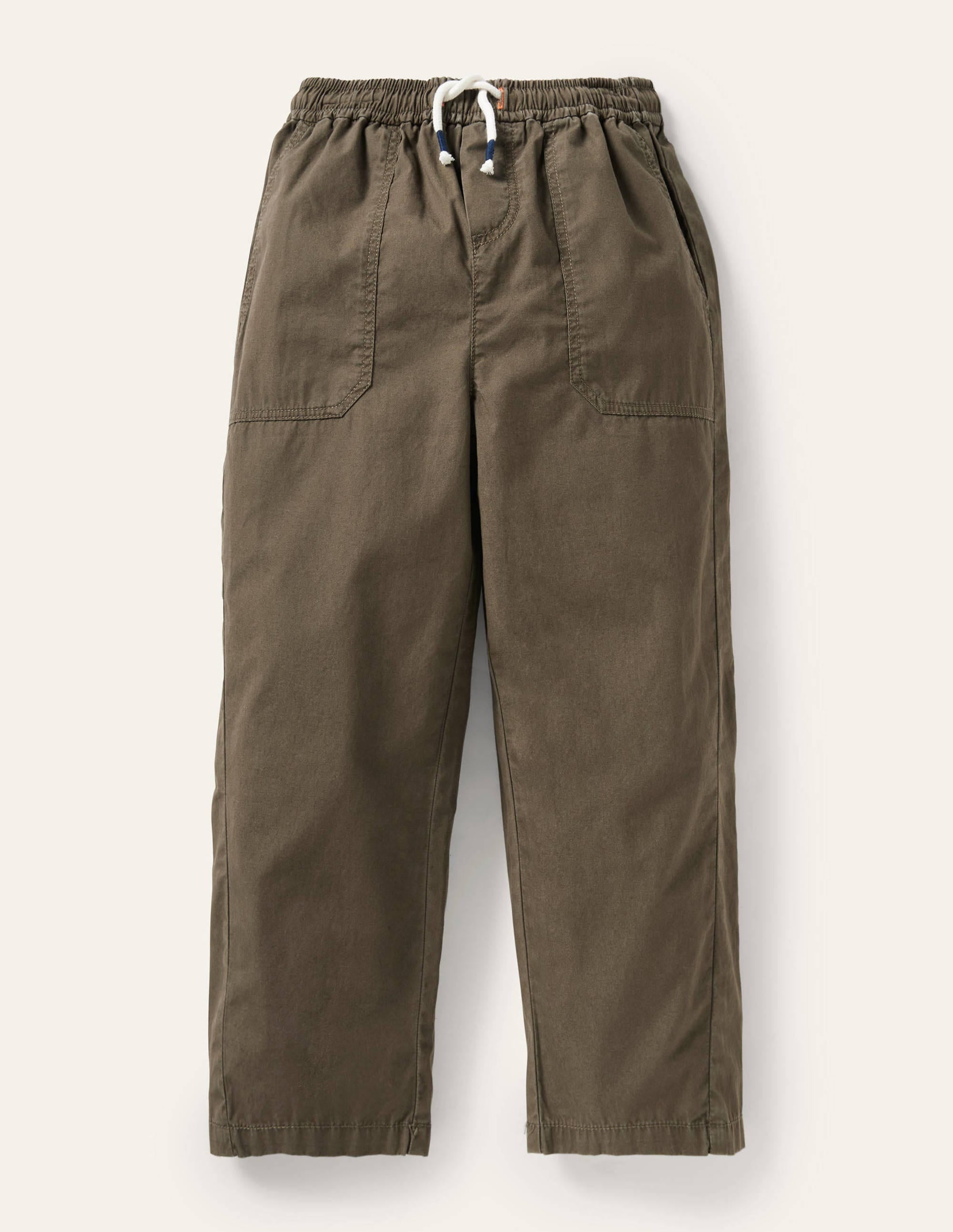 Lined Cord Pants-Khaki Green - Image 1