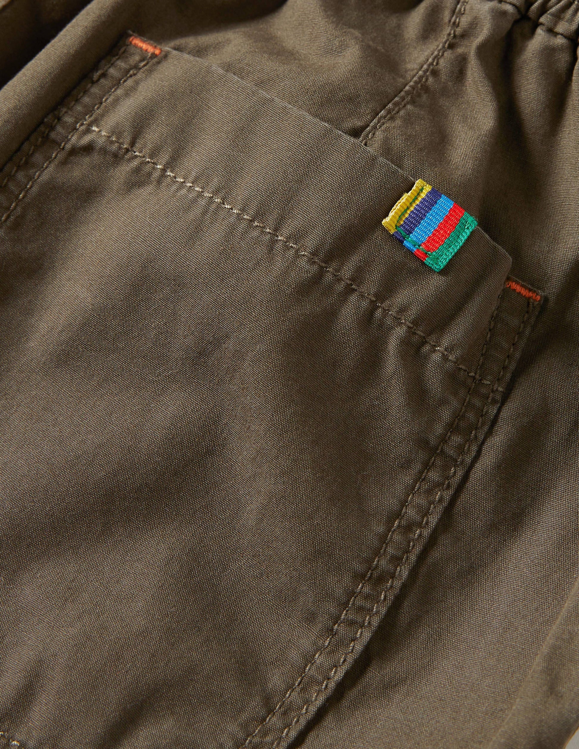 Lined Cord Pants-Khaki Green-3