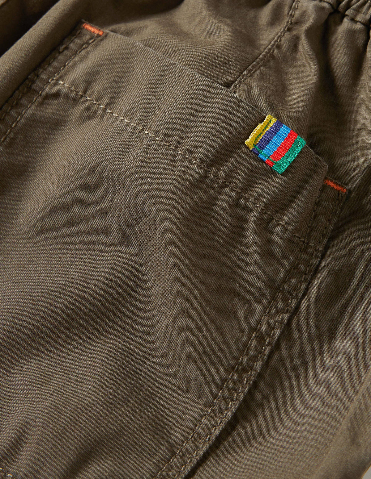 Lined Cord Pants-Khaki Green - Image 3