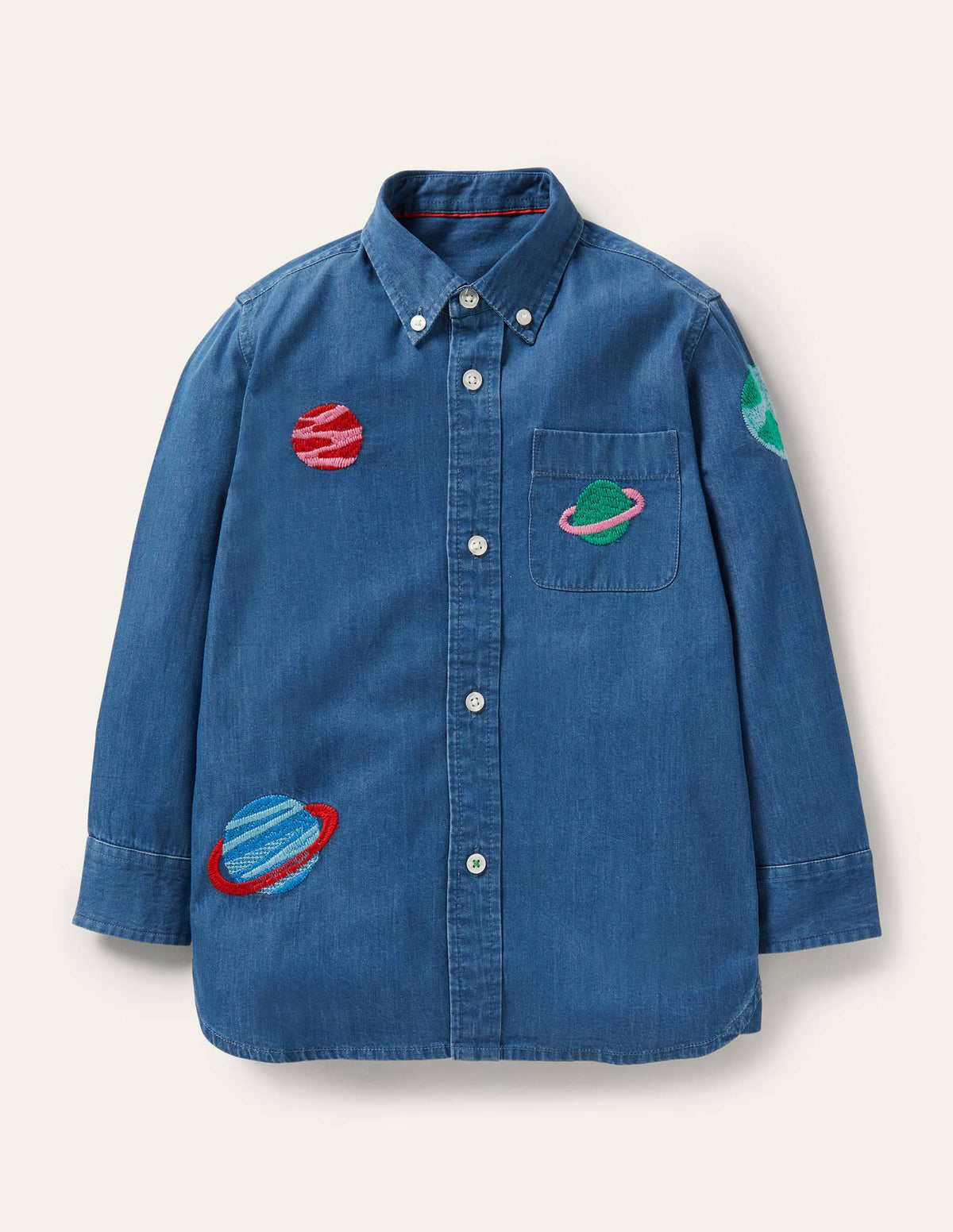 Superstitch Shirt-Mid Denim Space - Image 1