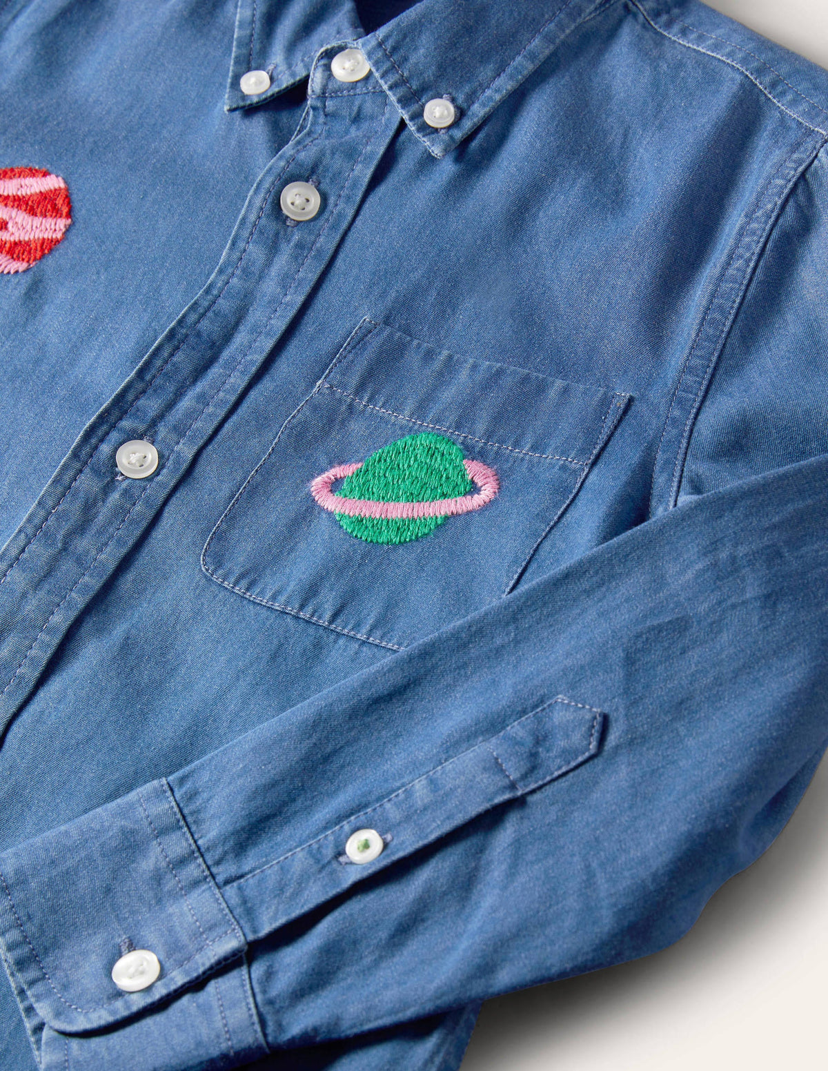 Superstitch Shirt-Mid Denim Space-3